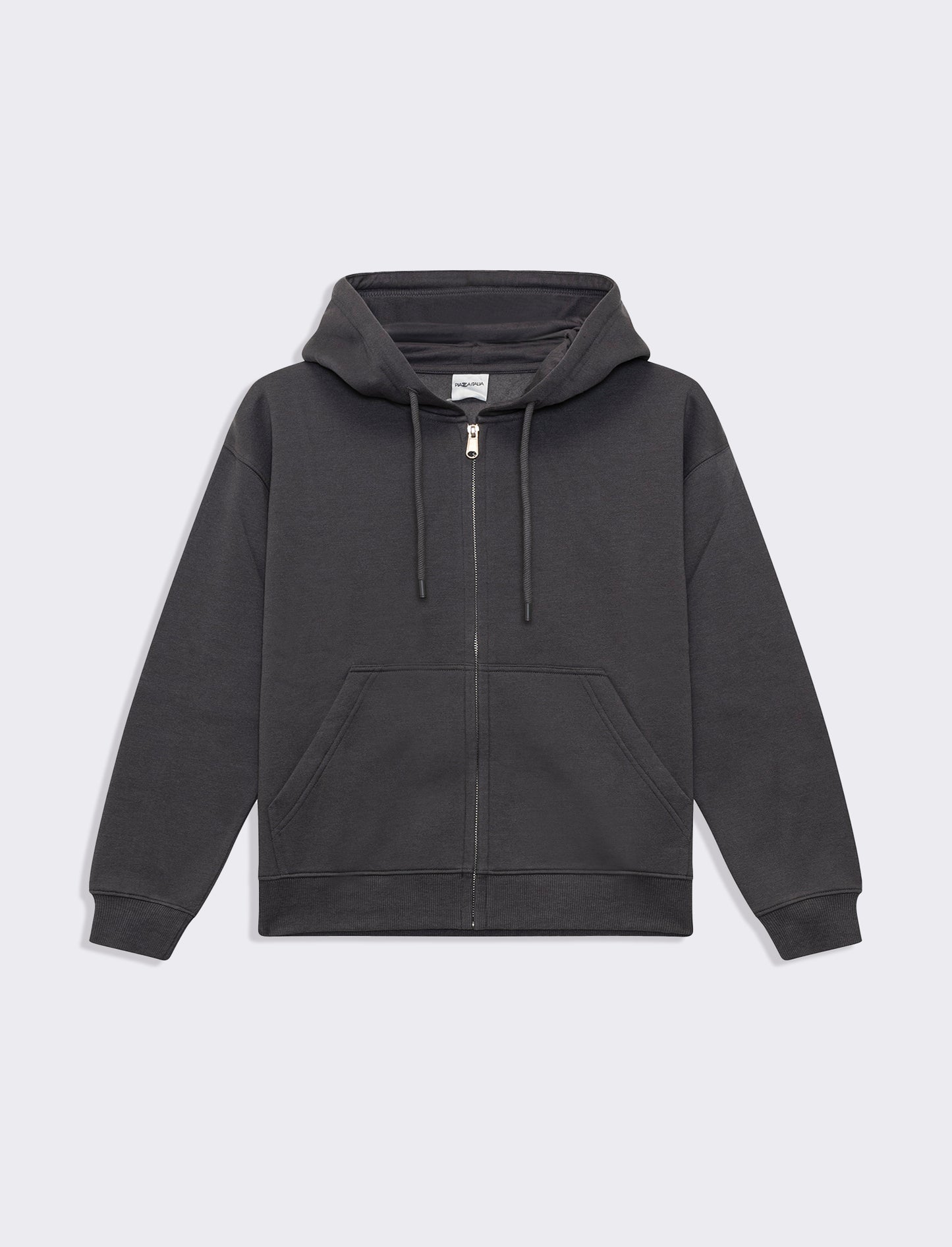 Felpa con cappuccio e zip da donna - Grigio piombo