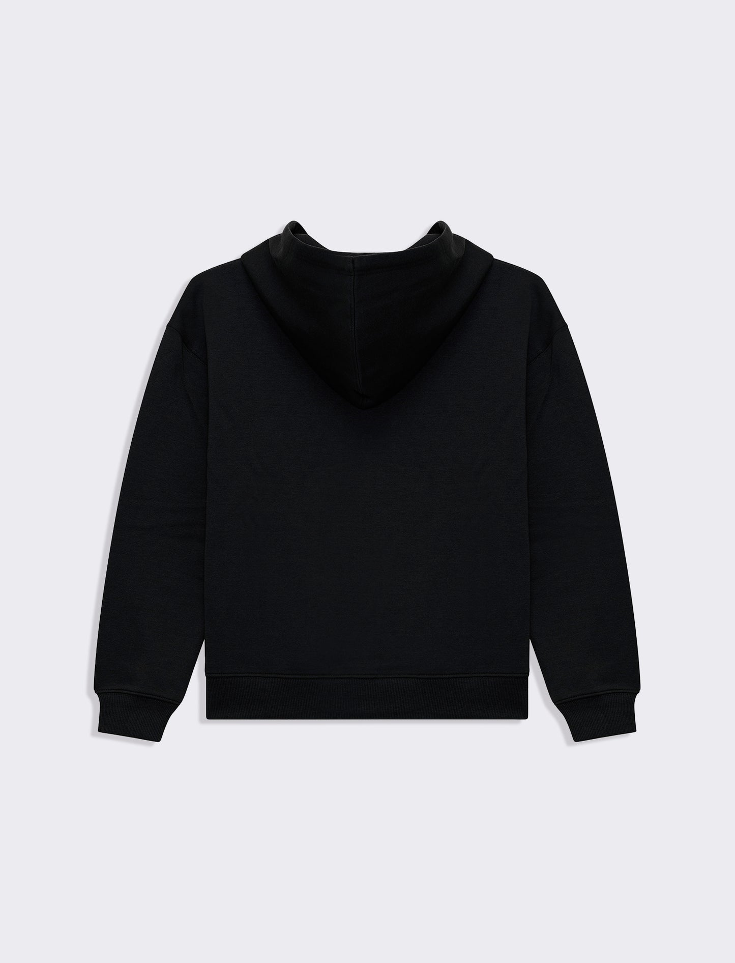 Felpa con cappuccio e zip da donna - Nero