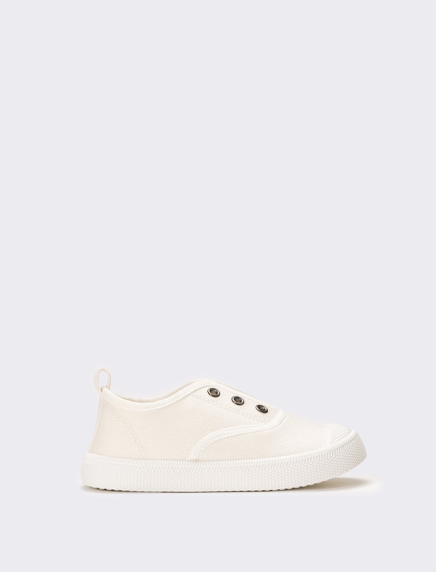 Scarpa da bambina in canvas - Bianco