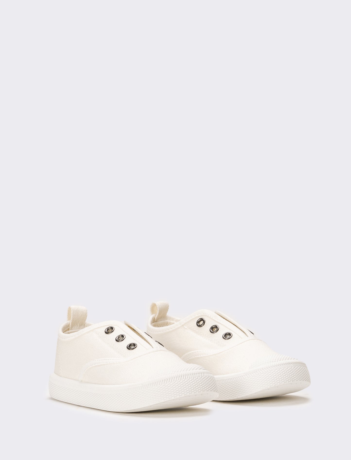 Scarpa da bambina in canvas - Bianco
