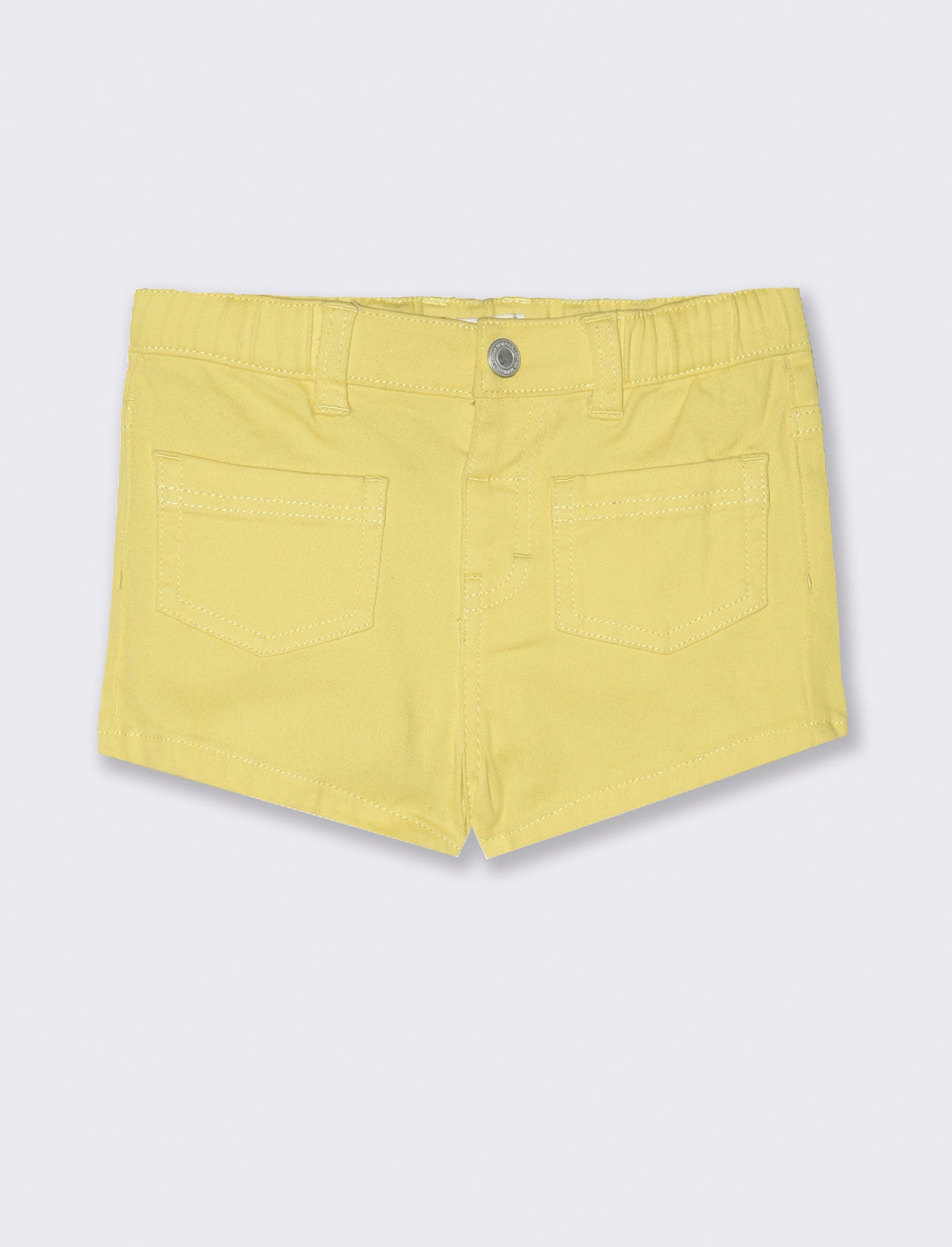 Short con tasche da neonata - Giallo