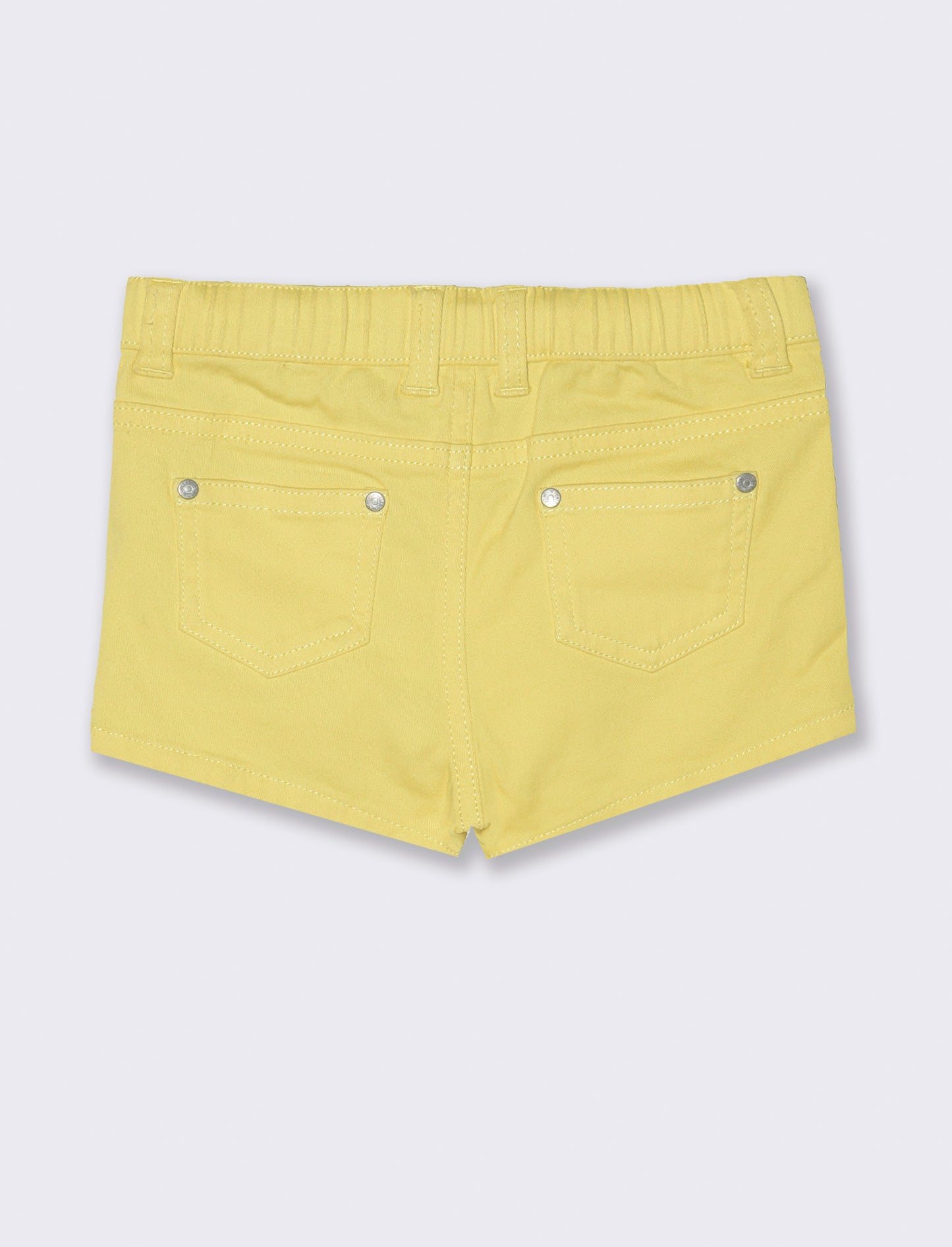 Short con tasche da neonata - Giallo