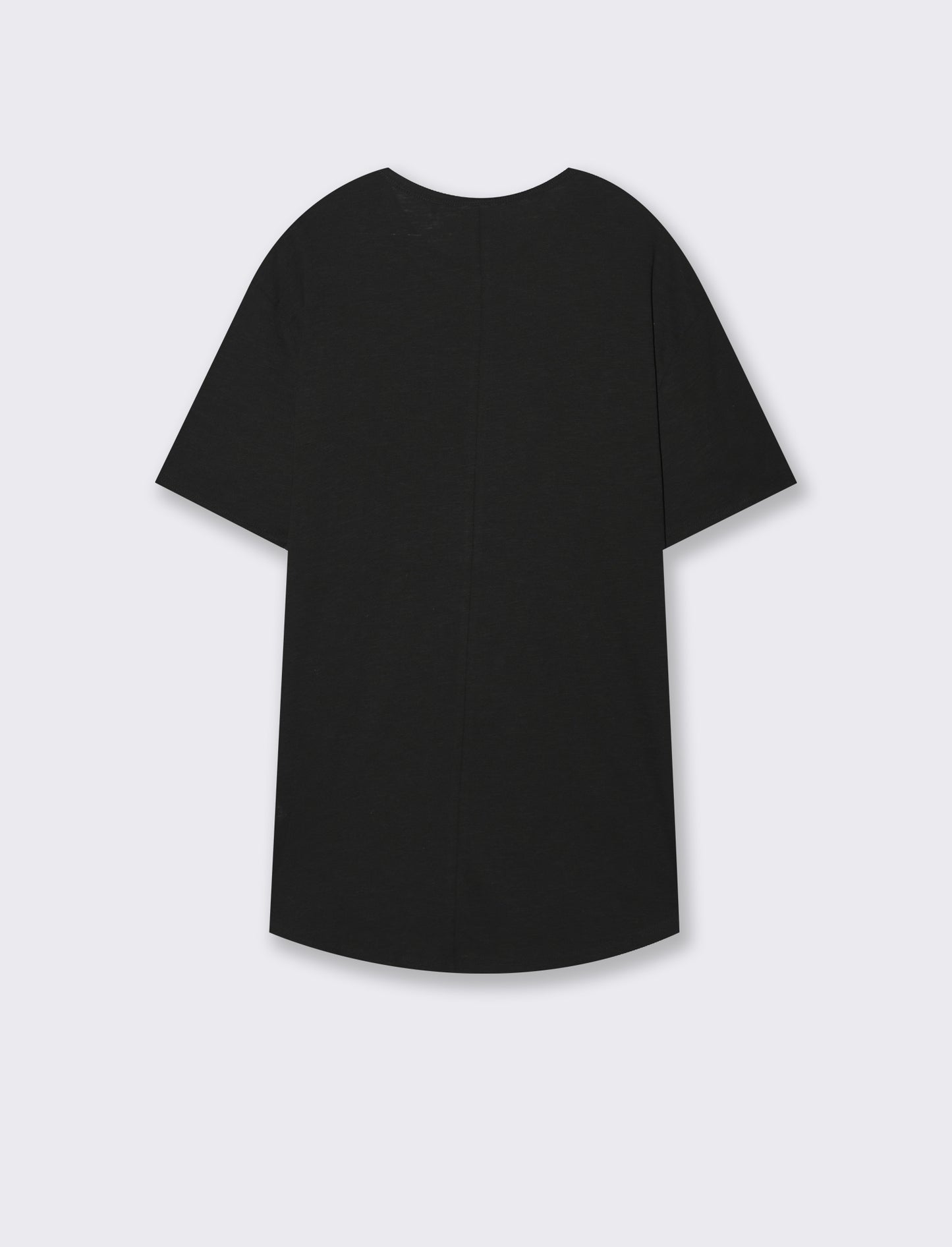 Man's drawstring t-shirt for casual style - Black