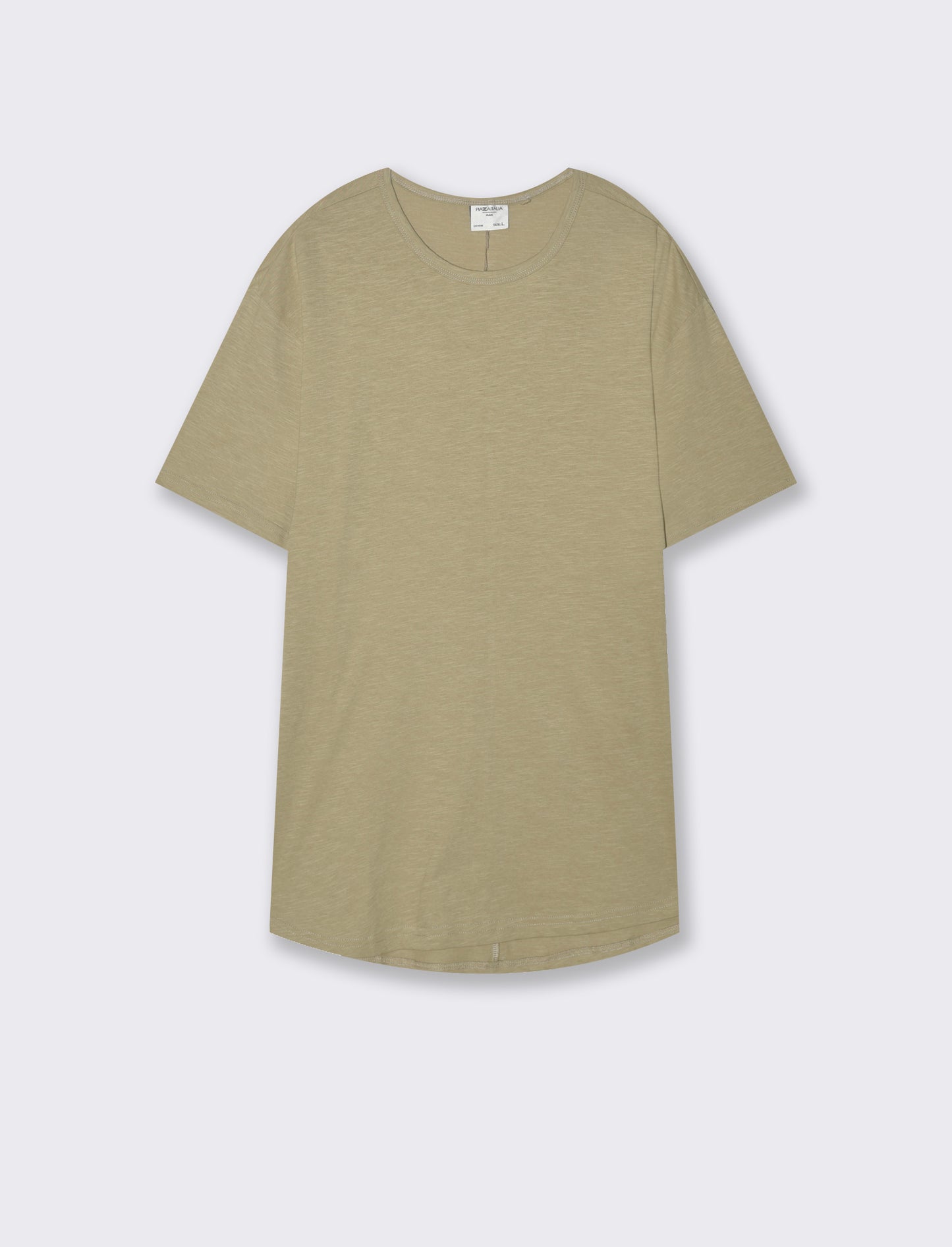 T-shirt con coulisse da uomo - Verde salvia