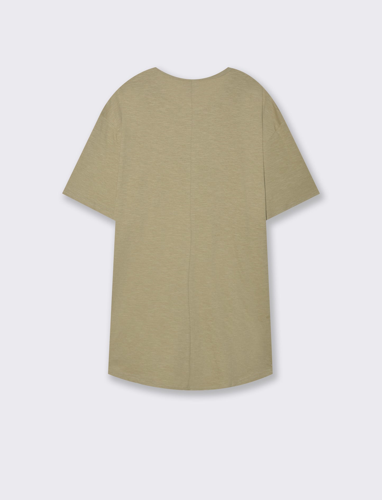 T-shirt con coulisse da uomo - Verde salvia