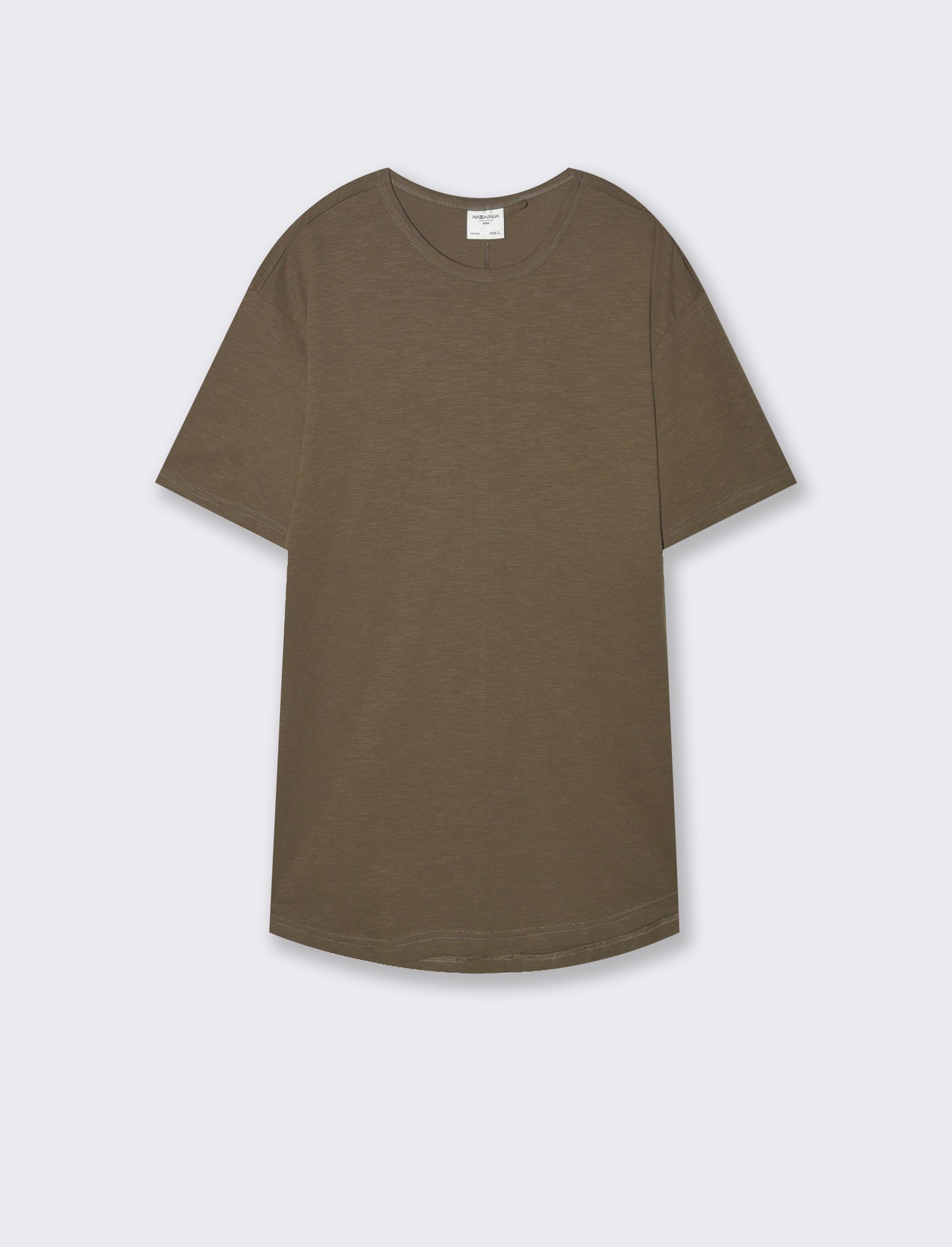 T-shirt con coulisse da uomo - Verde kaki