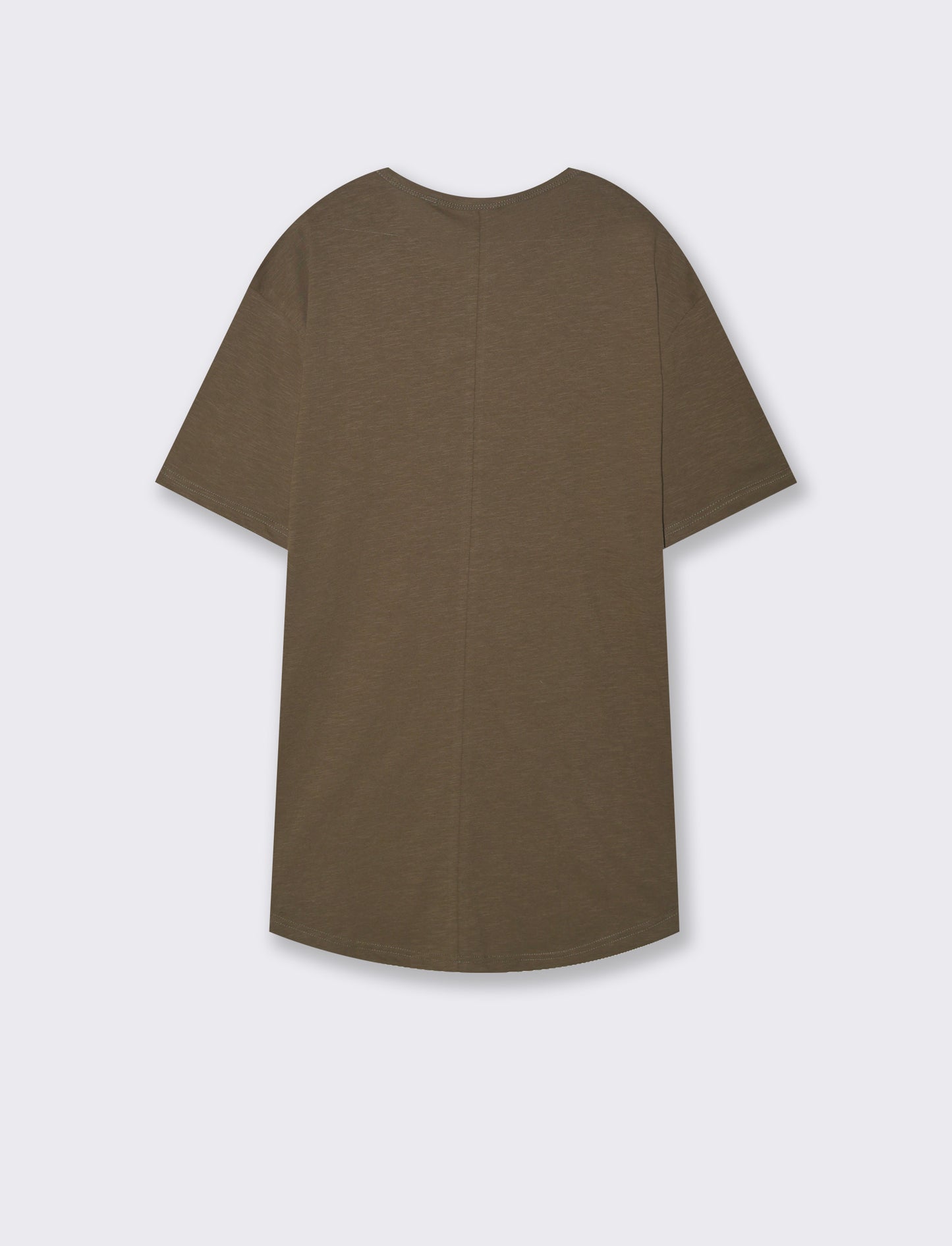 T-shirt con coulisse da uomo - Verde kaki