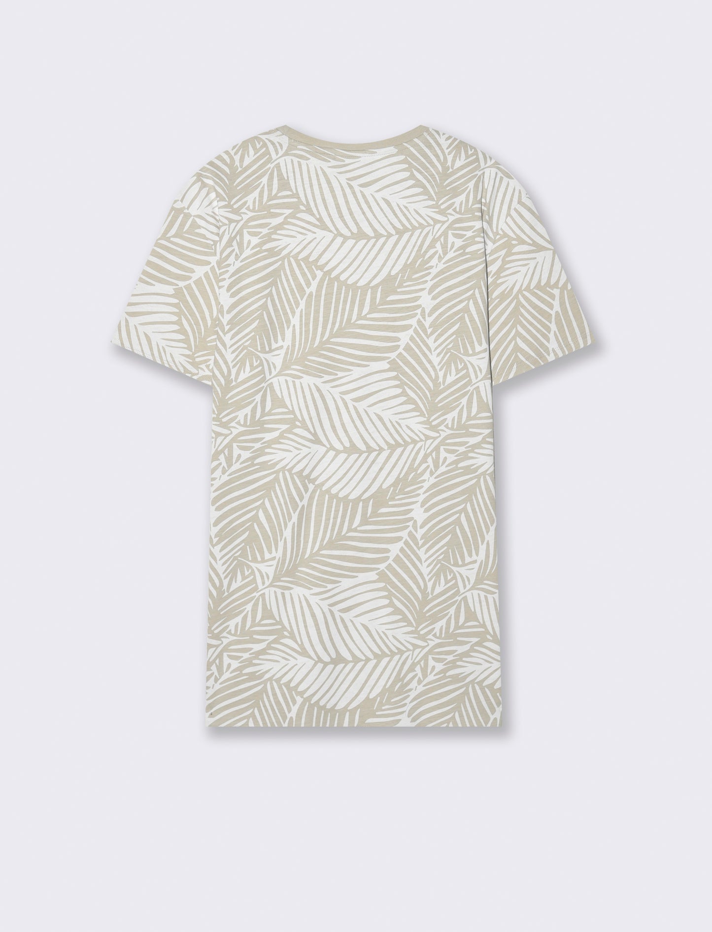 T-shirt in cotone con stampa all over da uomo - Grigio ghiaccio