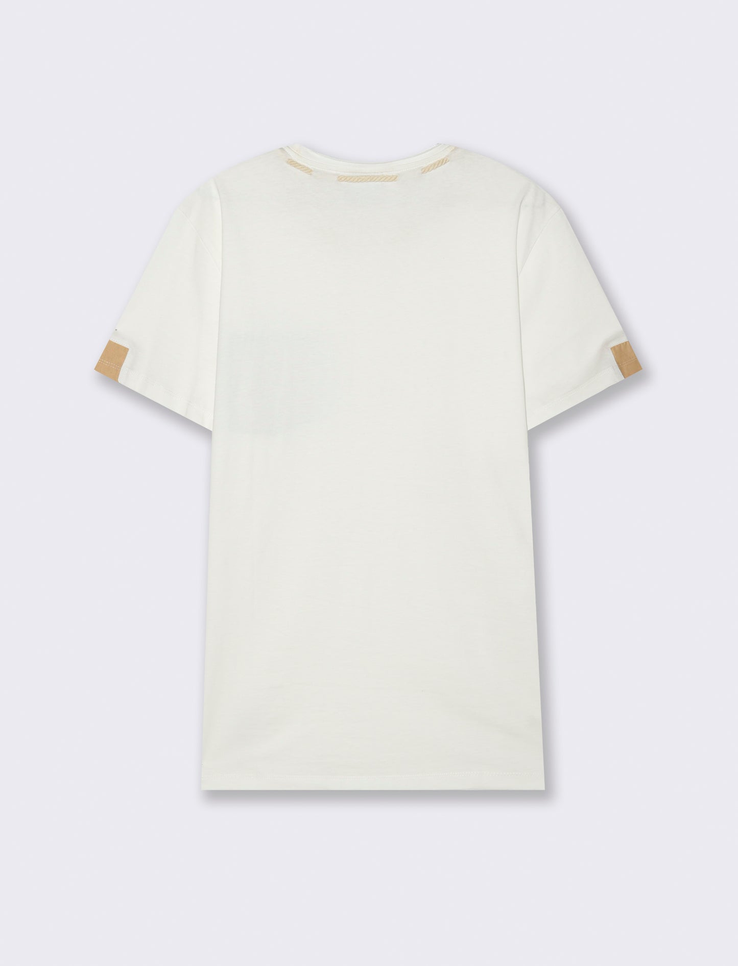 T-shirt con coulisse da uomo - Bianco