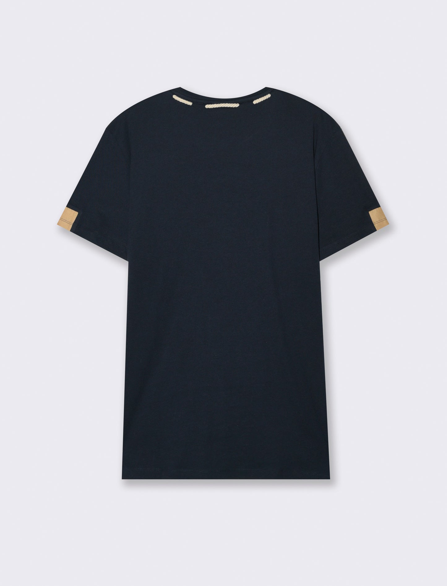T-shirt con coulisse da uomo - Blu