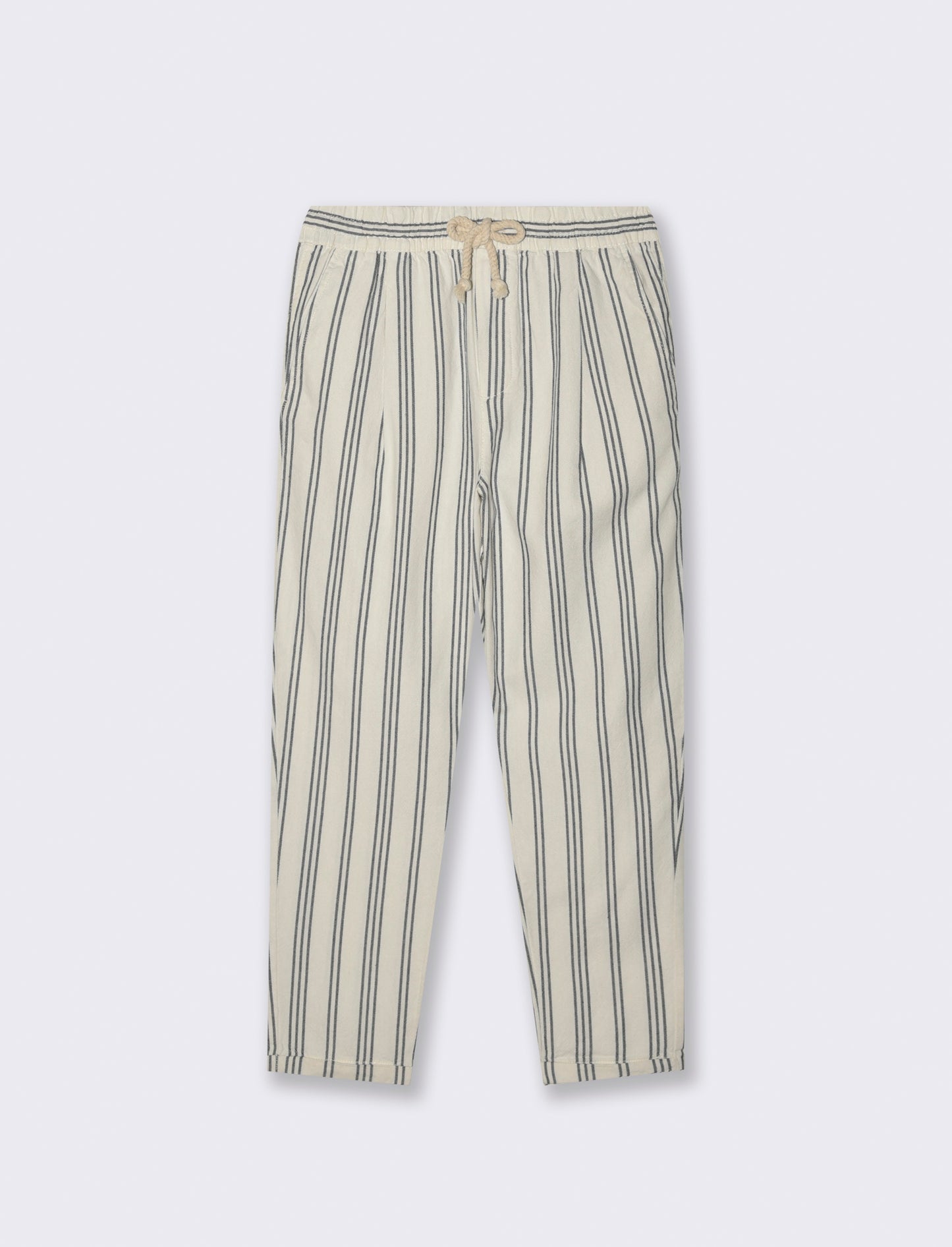 Pantaloni jogger a righe da uomo - Beige ecru
