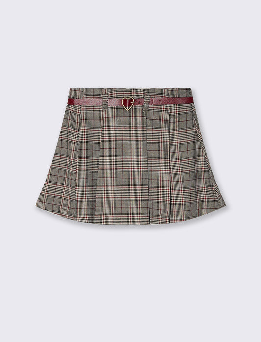 Pleated tartan skirt for girls - Pattern