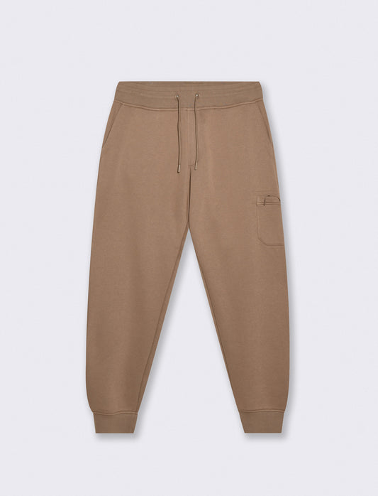 Pantaloni jogger in felpa con tasche - Verde kaki