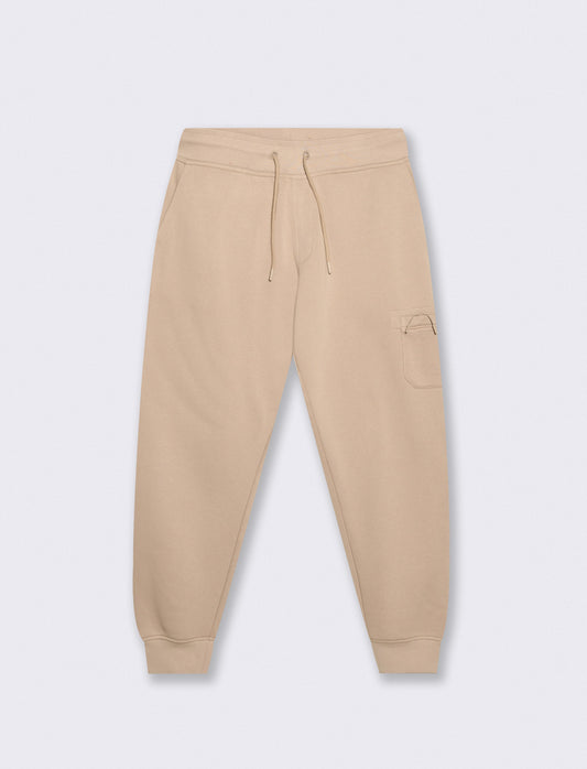 Pantaloni jogger in felpa con tasche - Sabbia