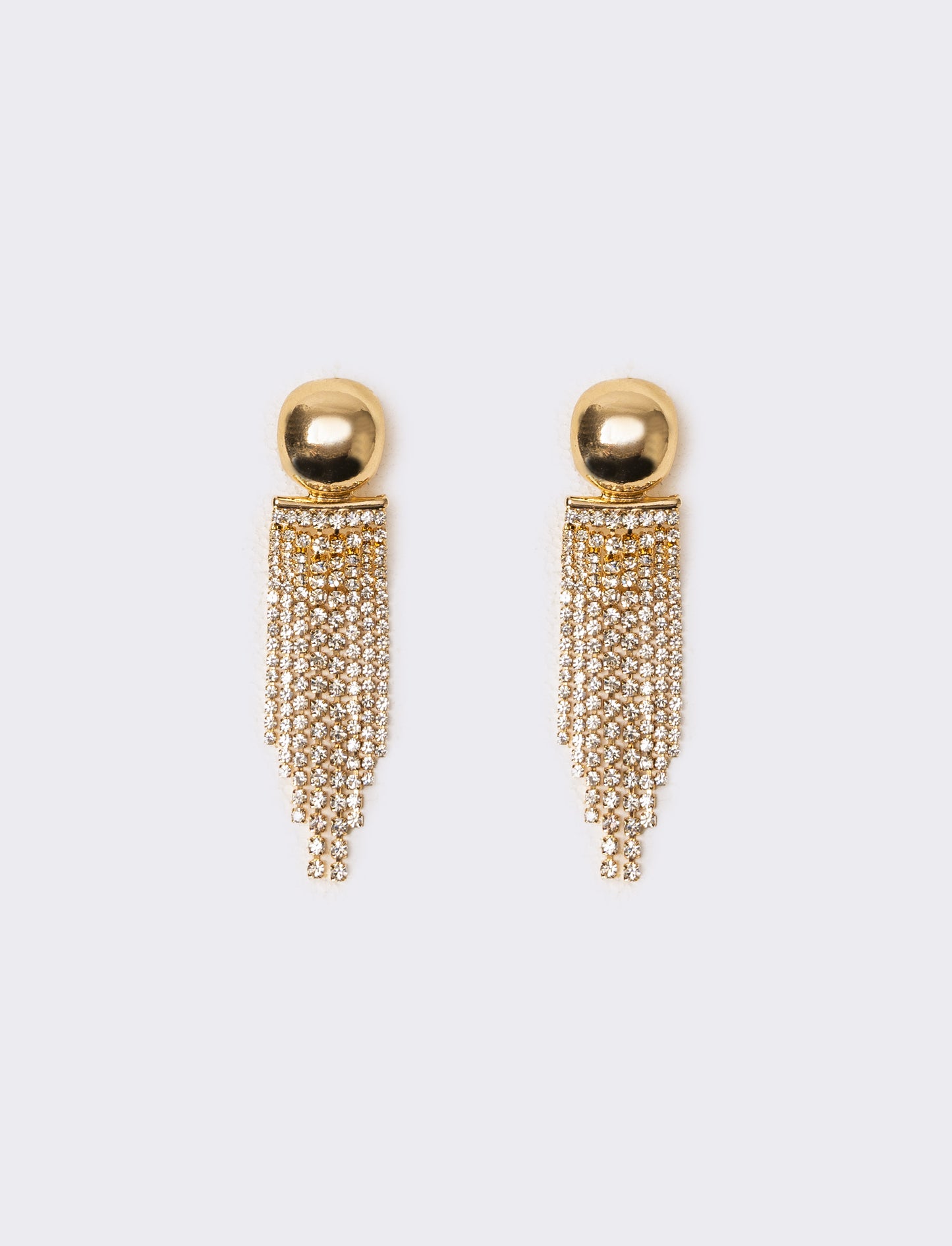 Orecchini donna cascata strass - Oro