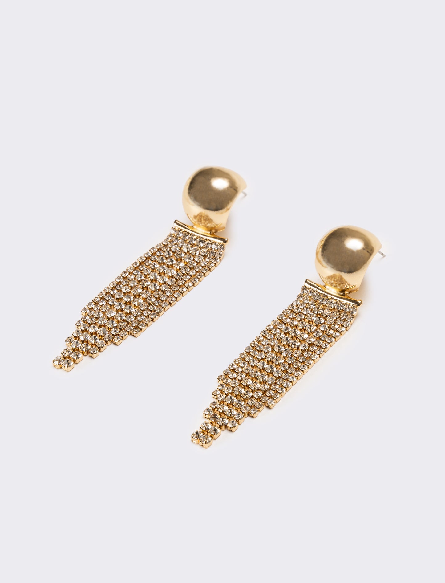 Orecchini donna cascata strass - Oro