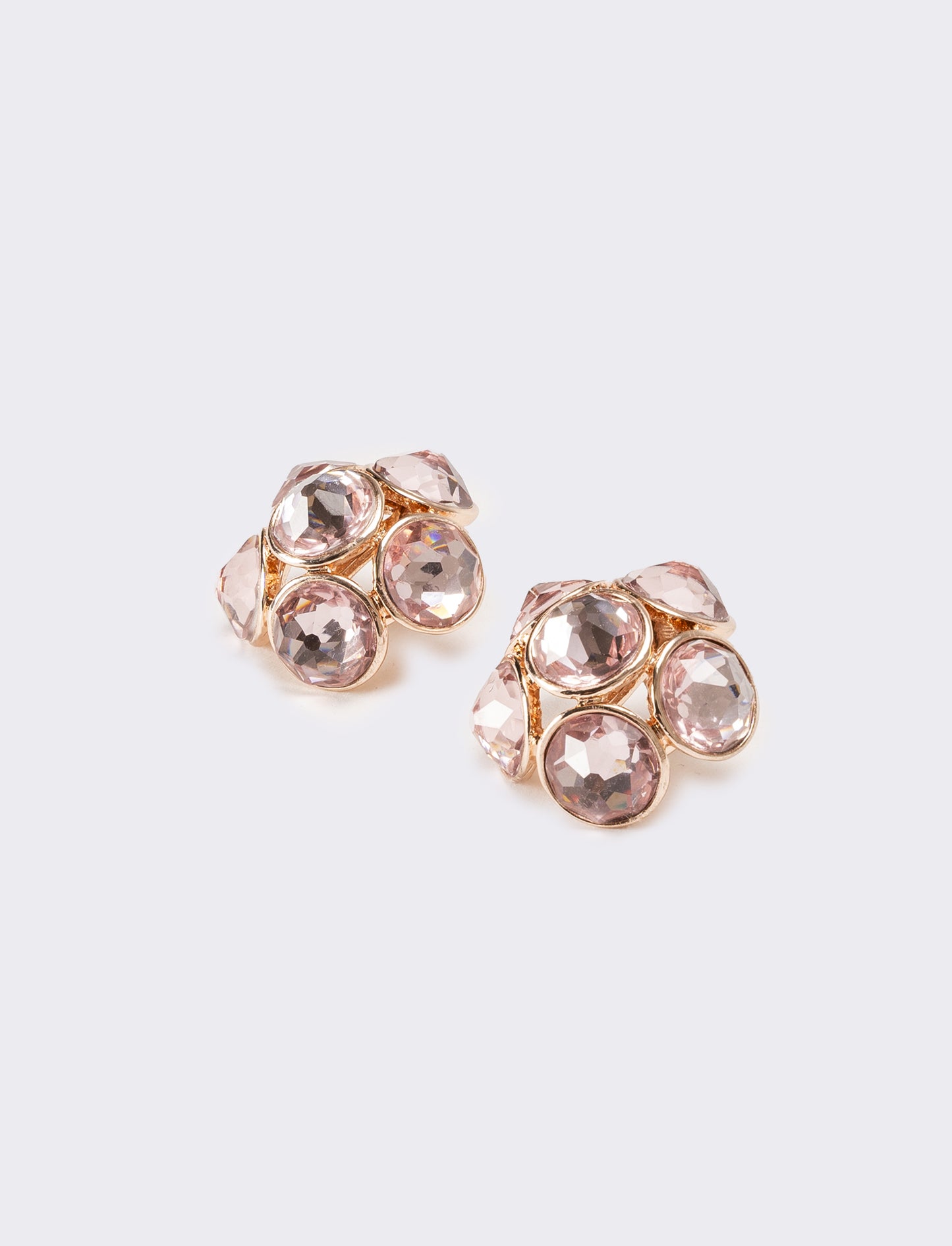 Orecchini donna pietre grandi - Rosa