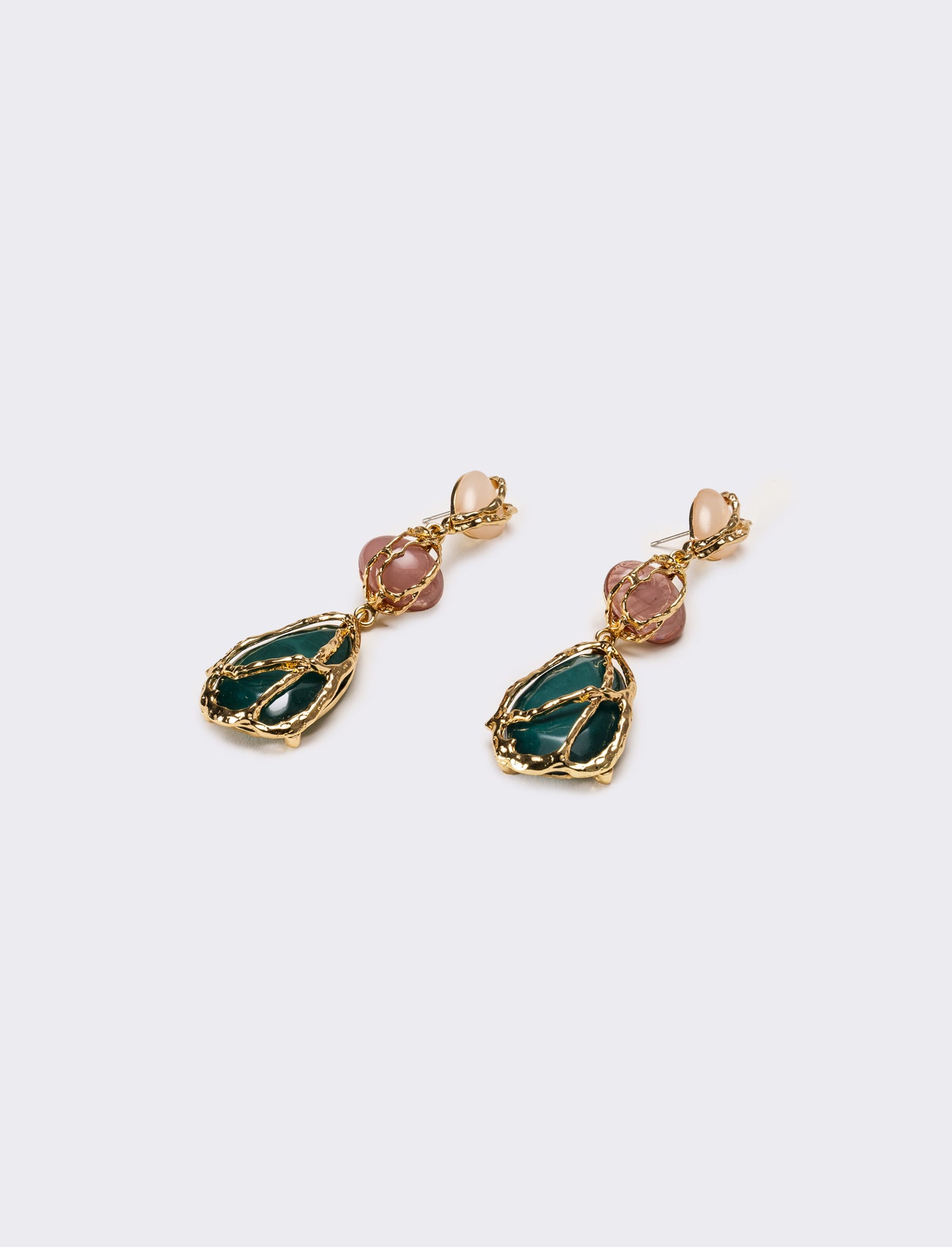 Orecchini donna con pietre - Rosa