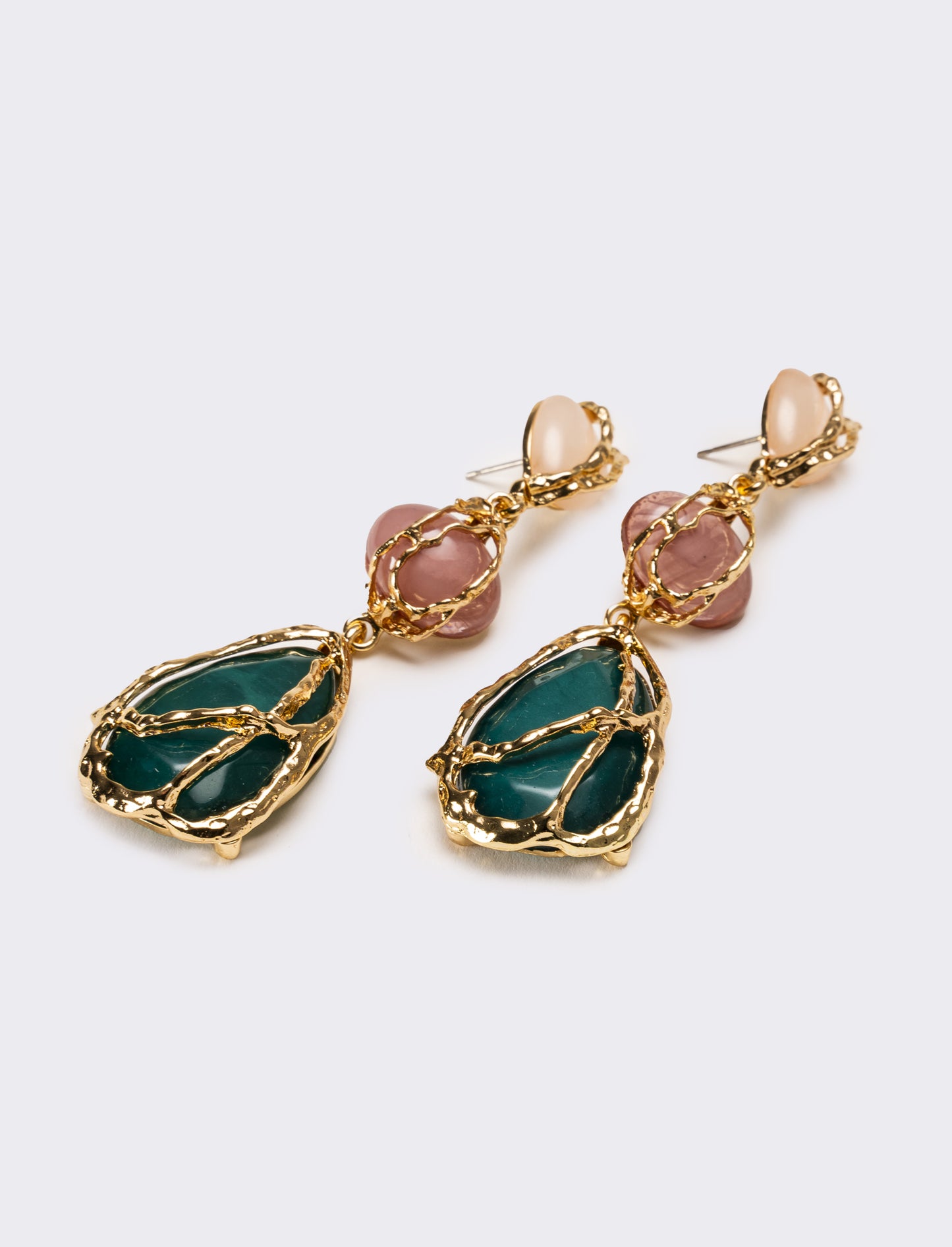 Orecchini donna con pietre - Rosa