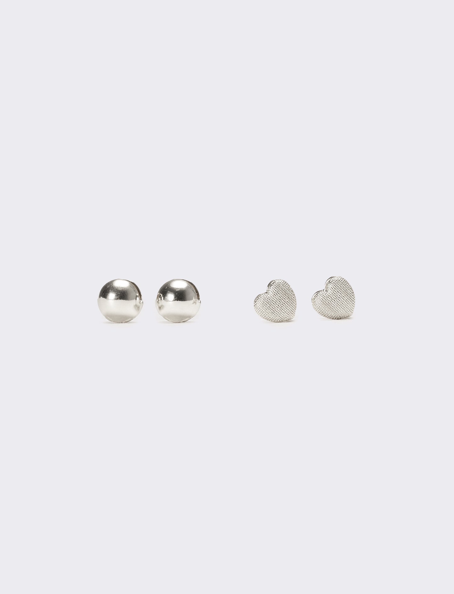 Orecchini donna card 2 paia - Argento