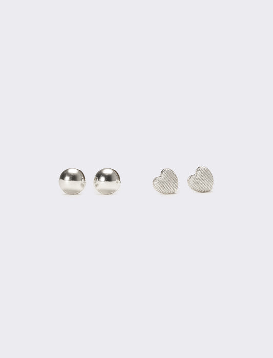 Orecchini donna card 2 paia - Argento