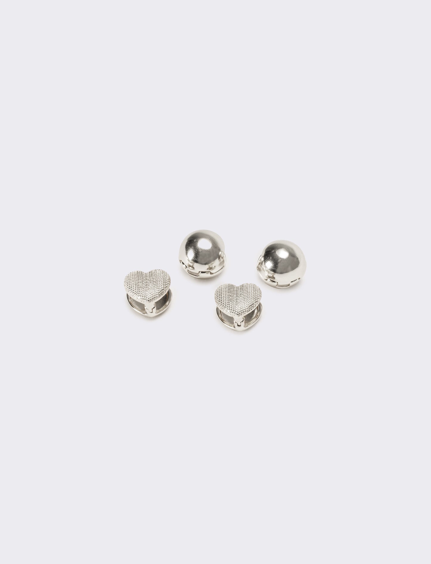 Orecchini donna card 2 paia - Argento