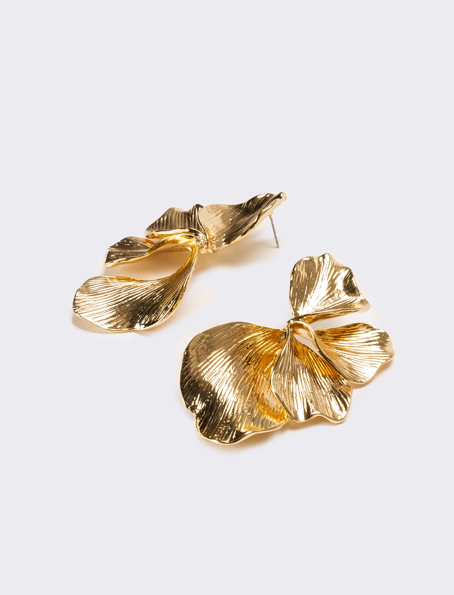 Orecchini donna con fiori - Oro
