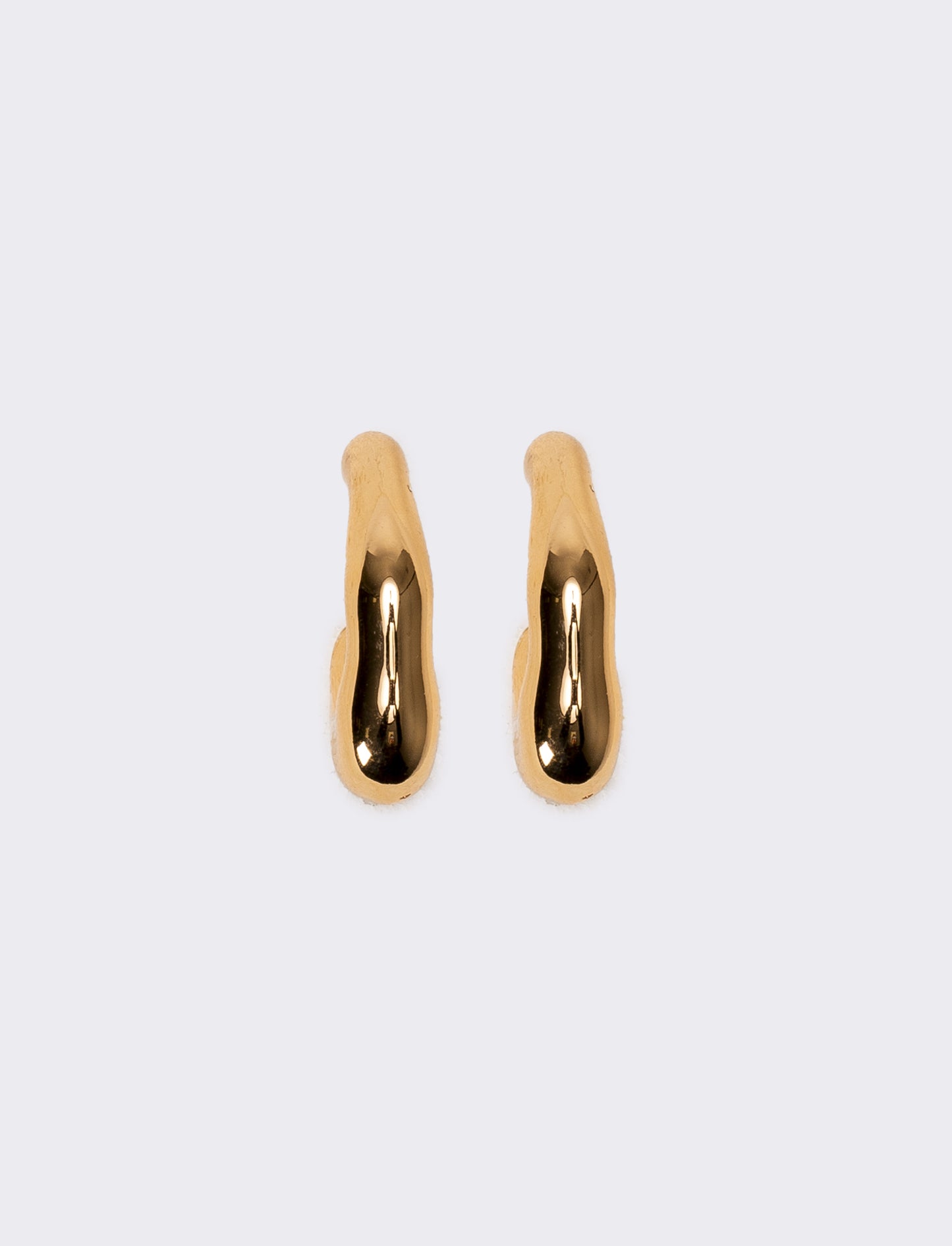 Orecchini donna mezzo cerchio martellato - Oro