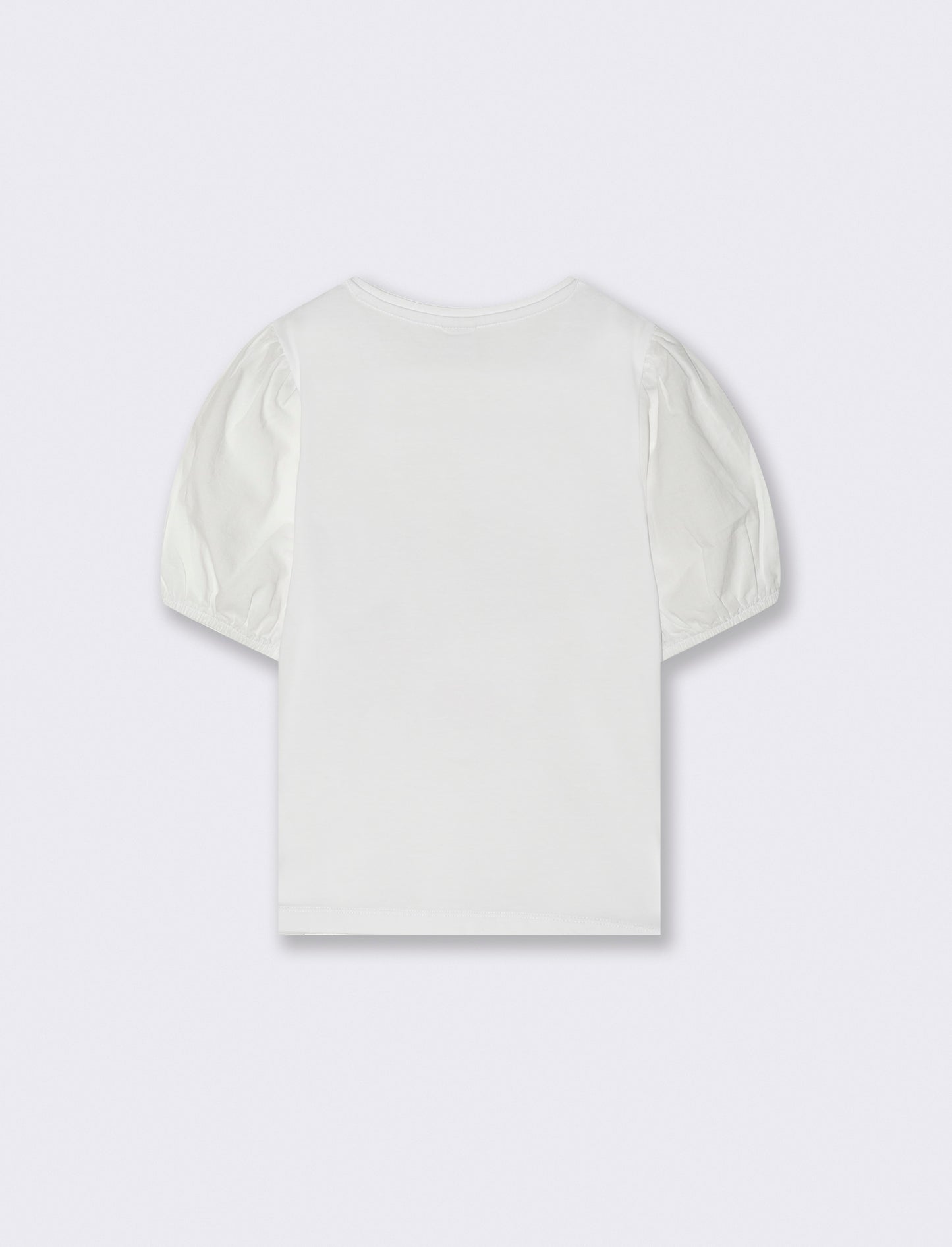 T-shirt maniche a palloncino da bambina - Bianco