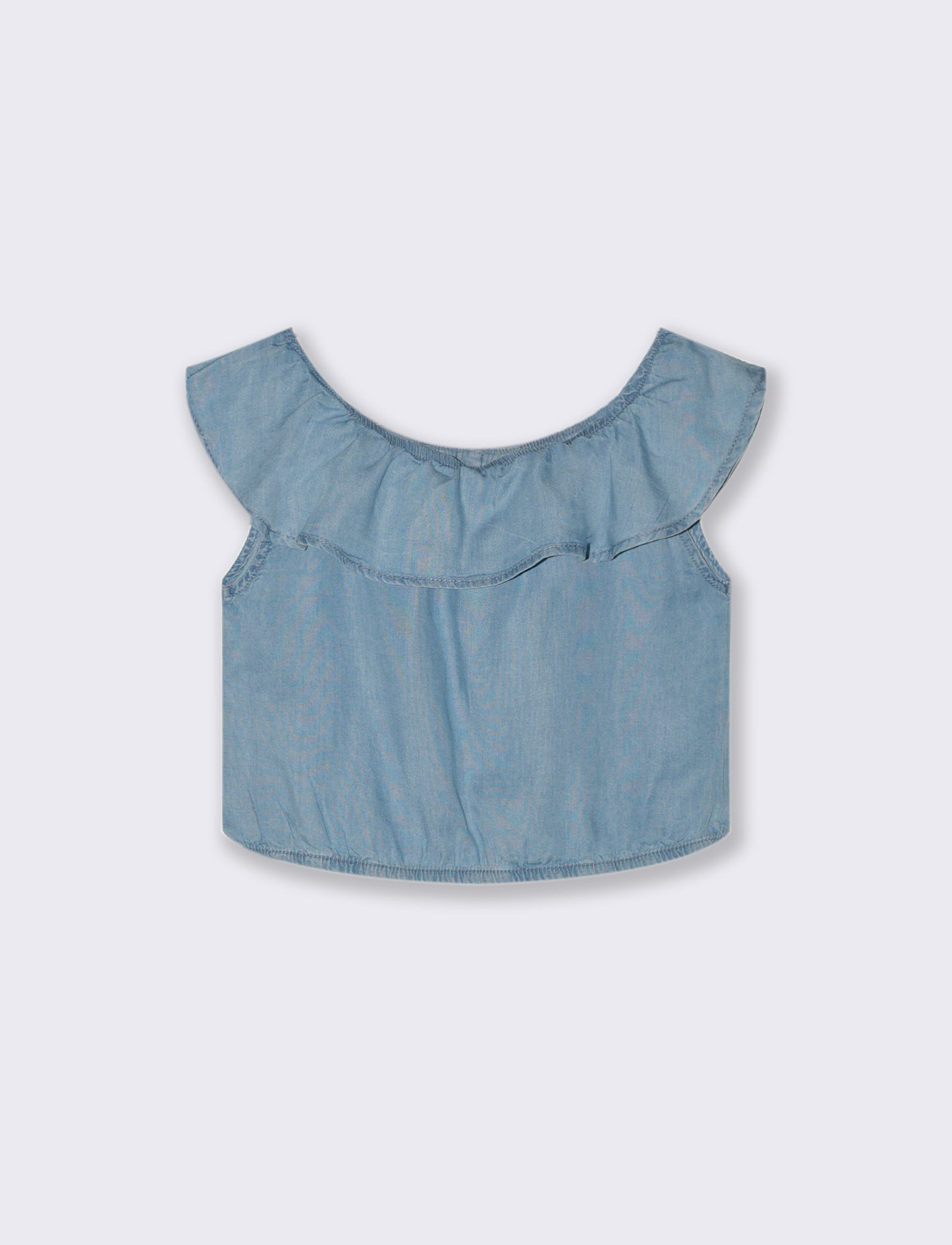 Top in chambry da bambina - Denim
