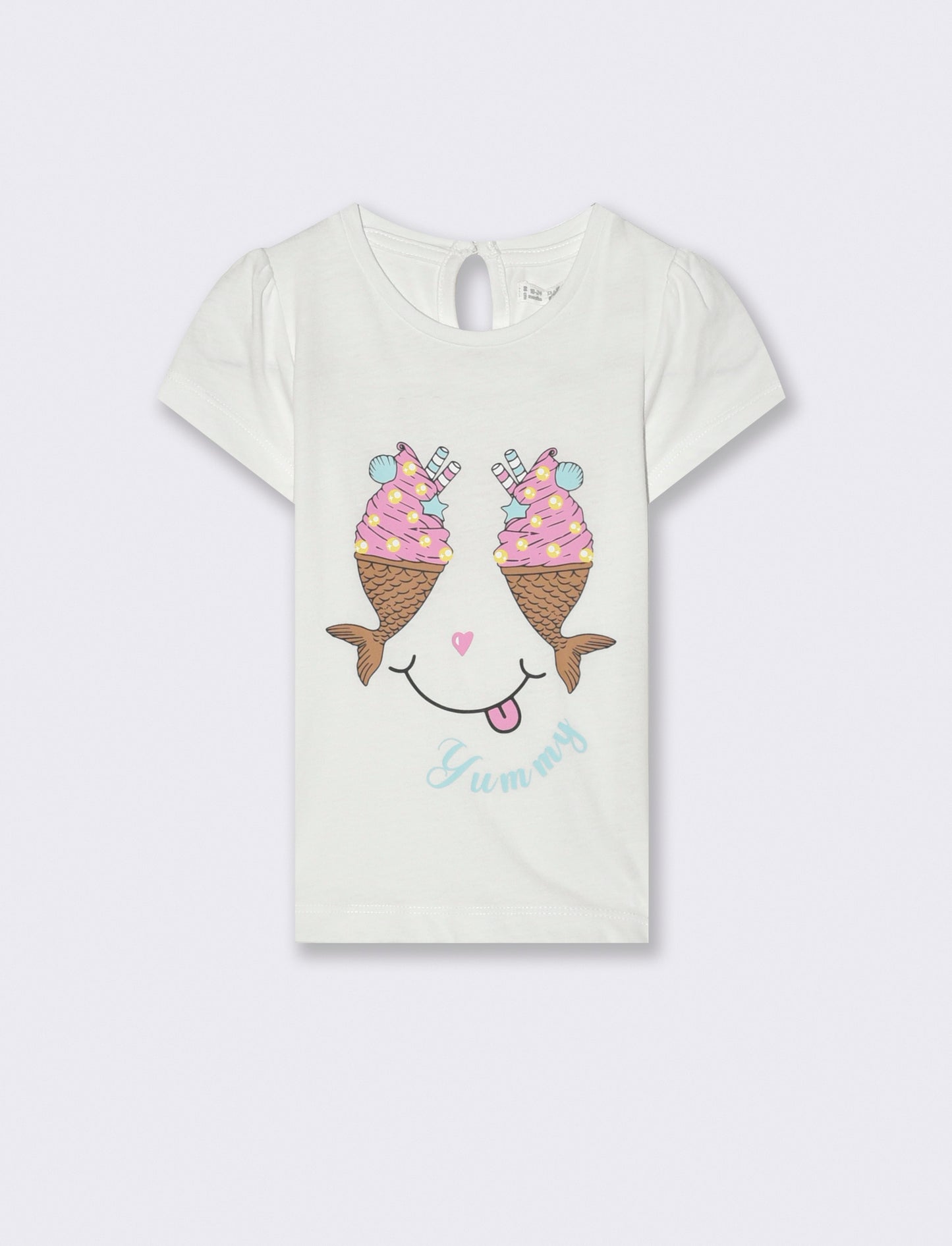 Maglia con stampa da neonata - Bianco