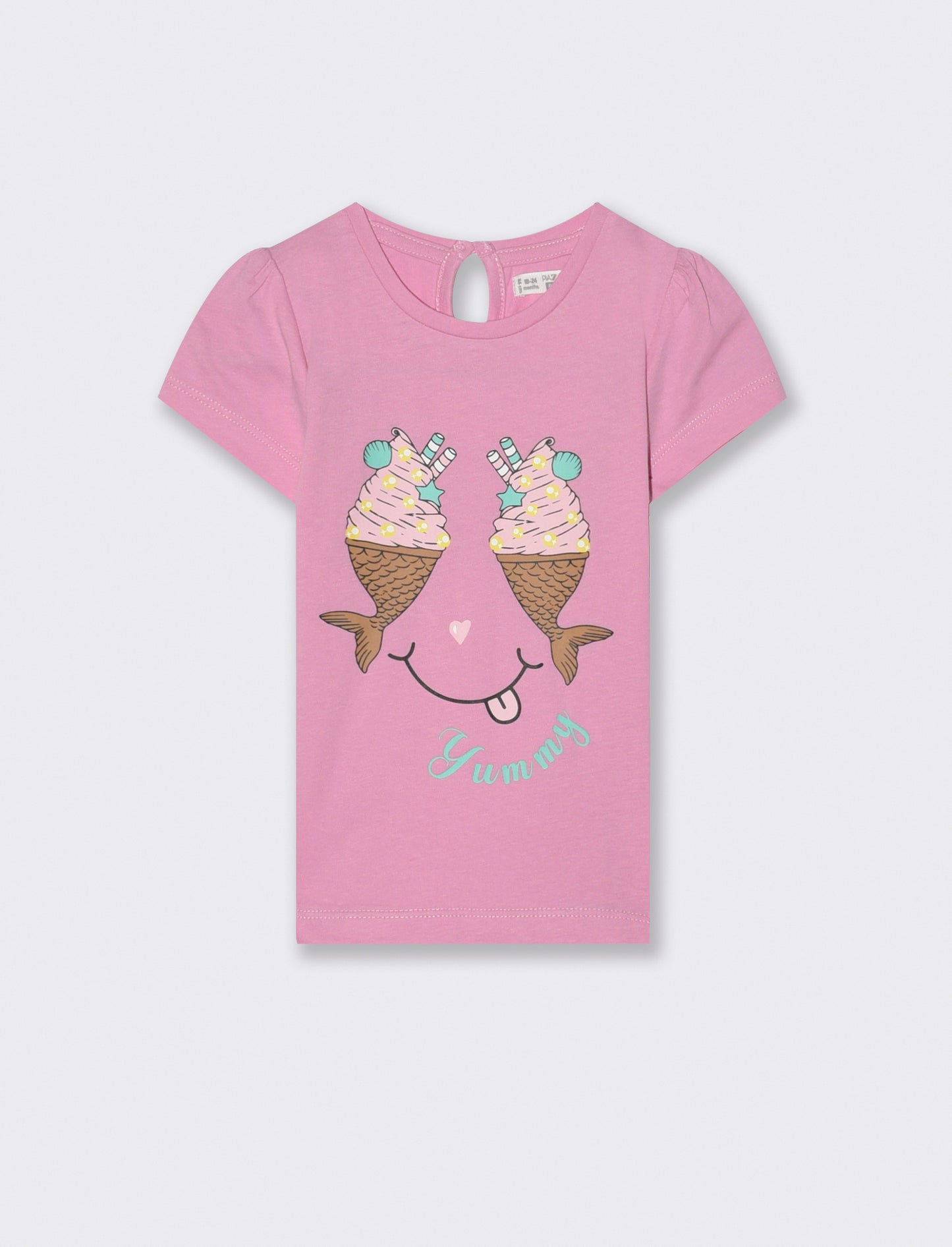 Maglia con stampa da neonata - Rosa