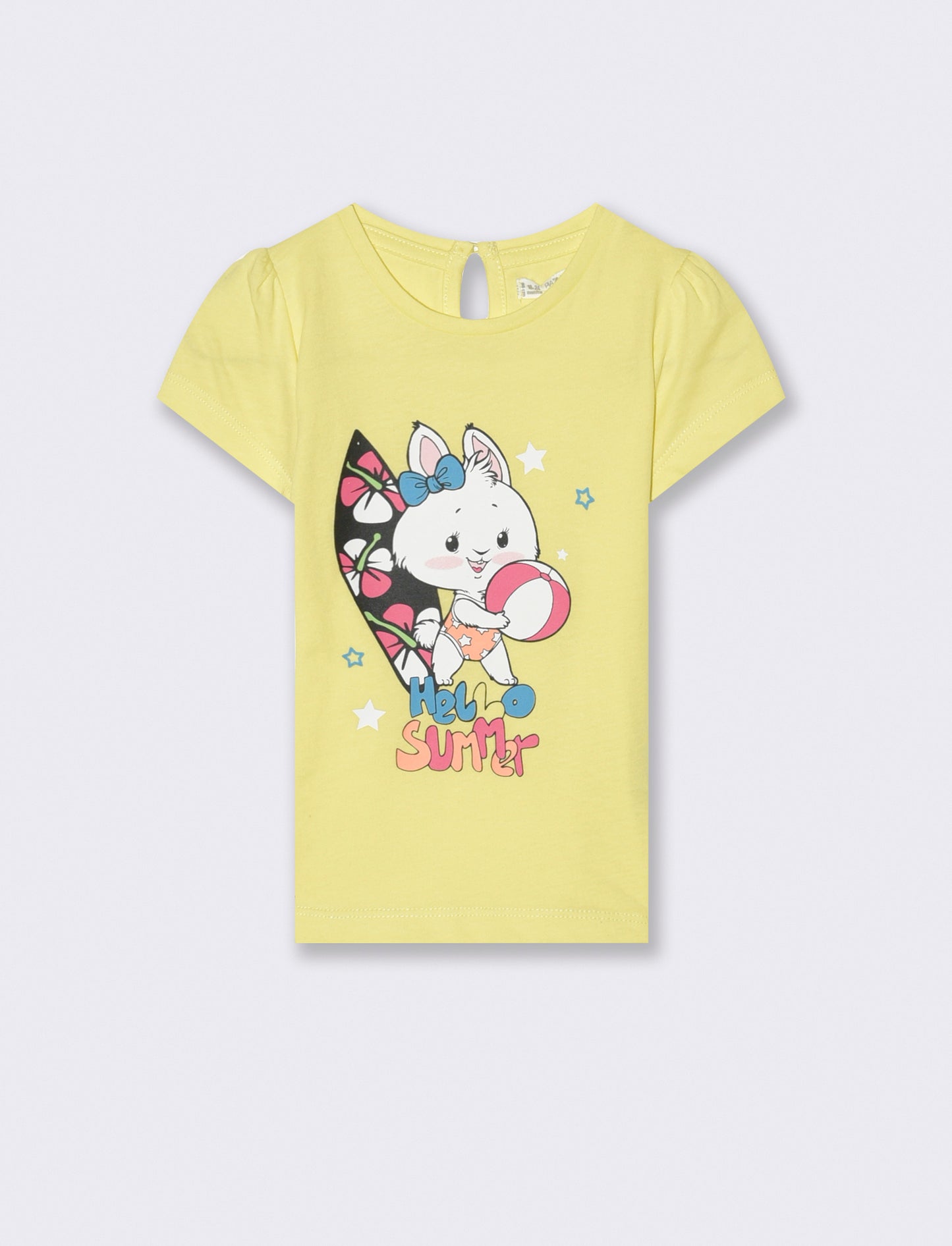 Maglia con stampa da neonata - Giallo