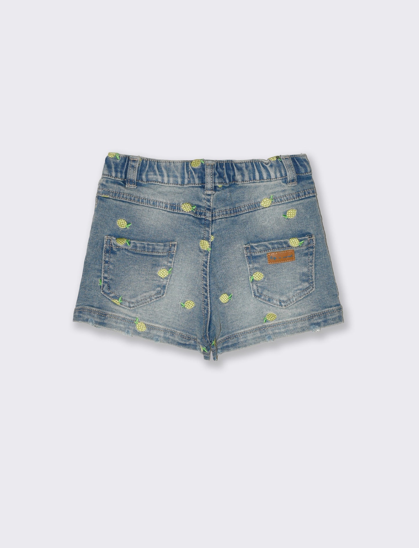 Short con ricami da neonata - Denim