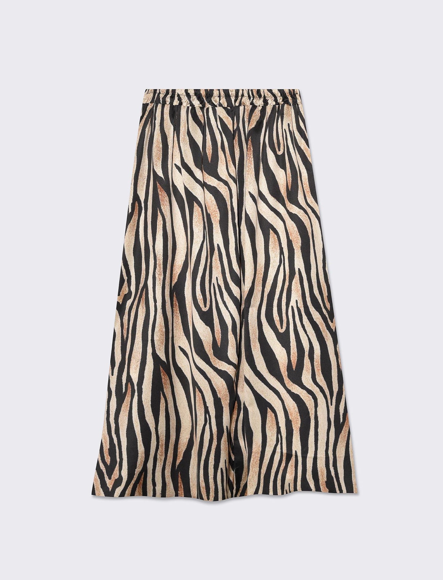Gonna con elastico in vita da donna - Nero-oro