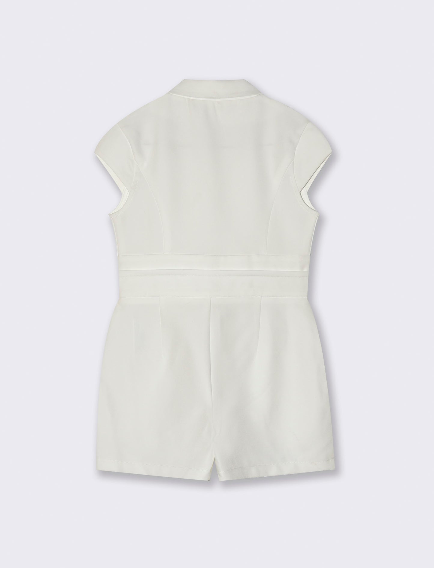 Salopette tuta elegante da bambina - Bianco latte