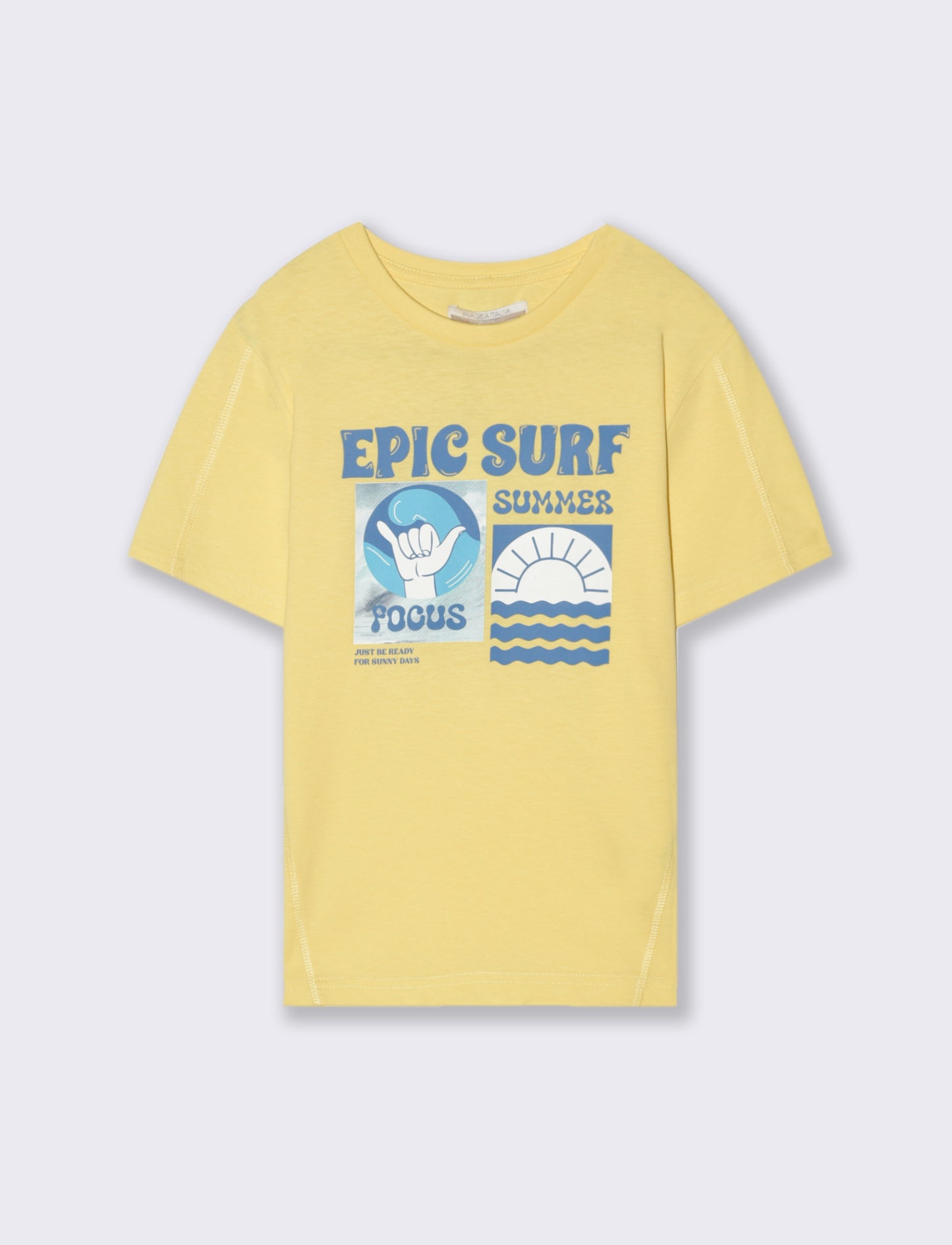 T-shirt coreana da bambino - Giallo