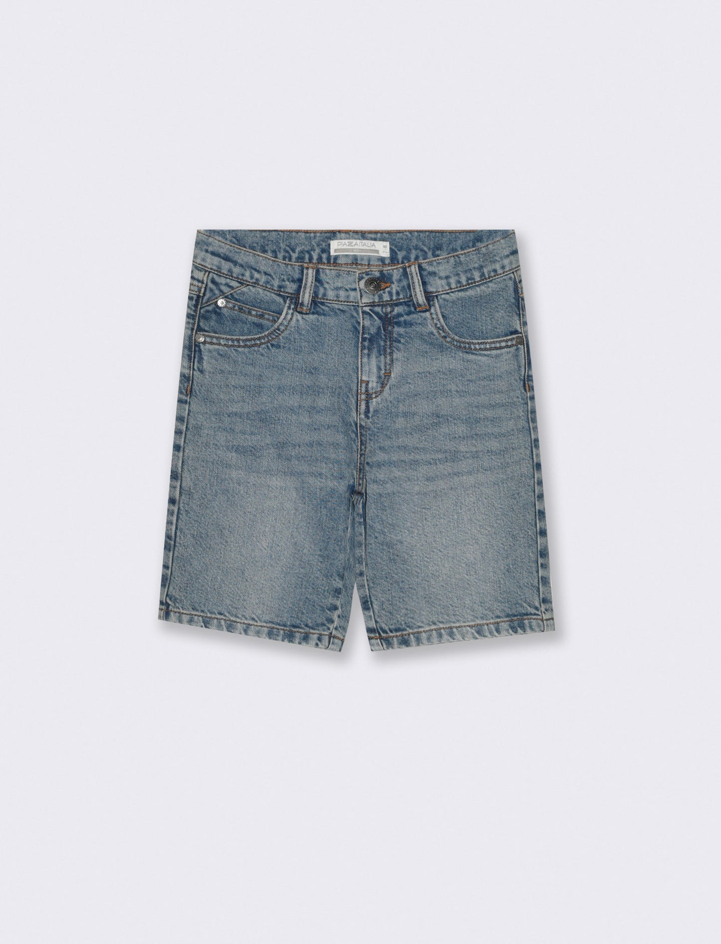 Bermuda in denim da bambino - Denim chiaro