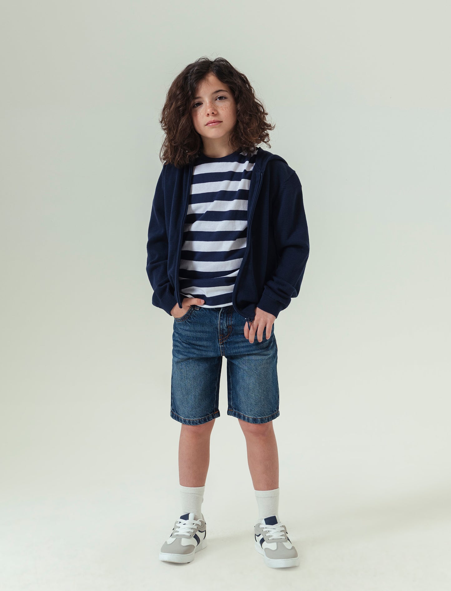 Bermuda in denim da bambino - Denim