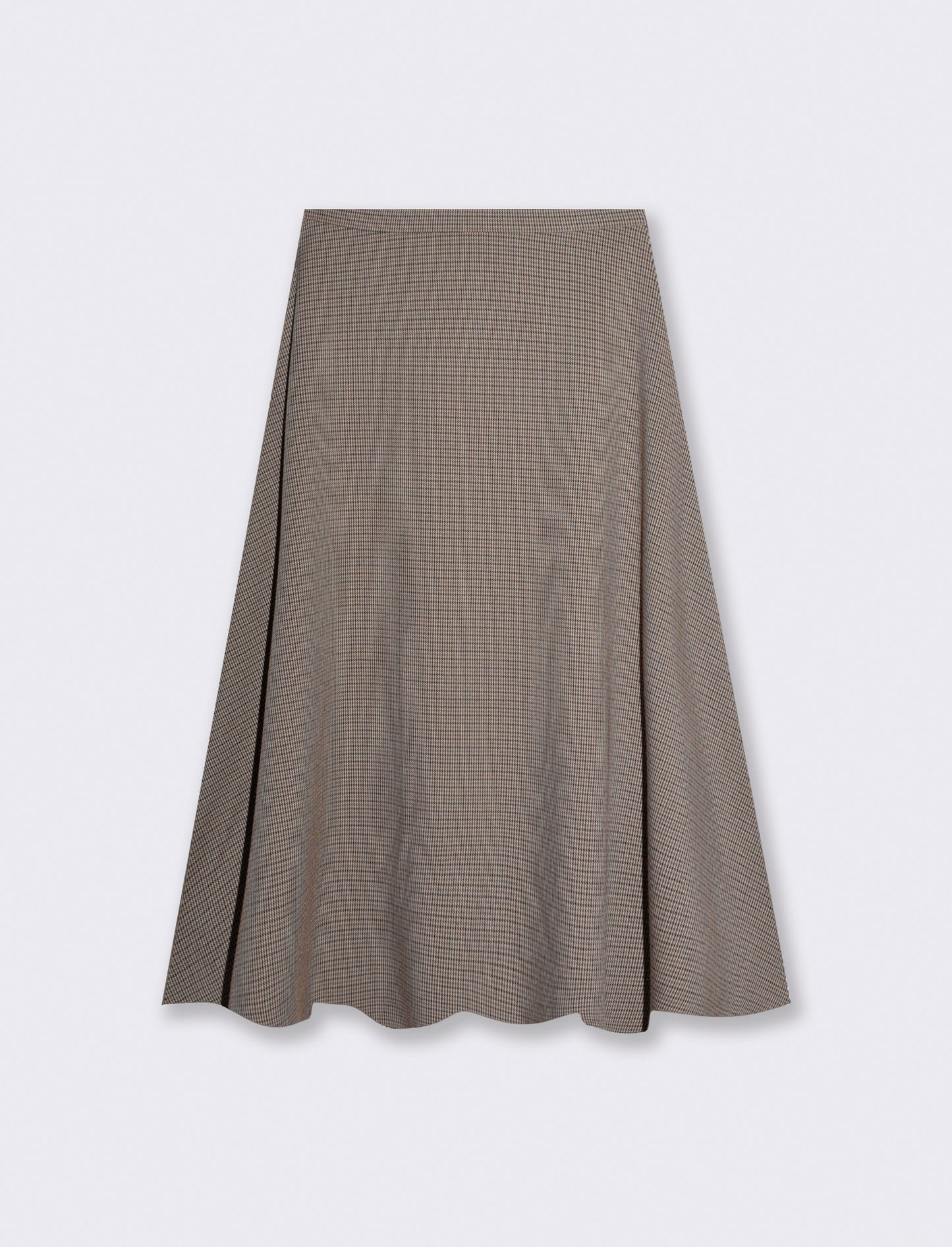 Gonna longuette svasata con zip laterale - var 1