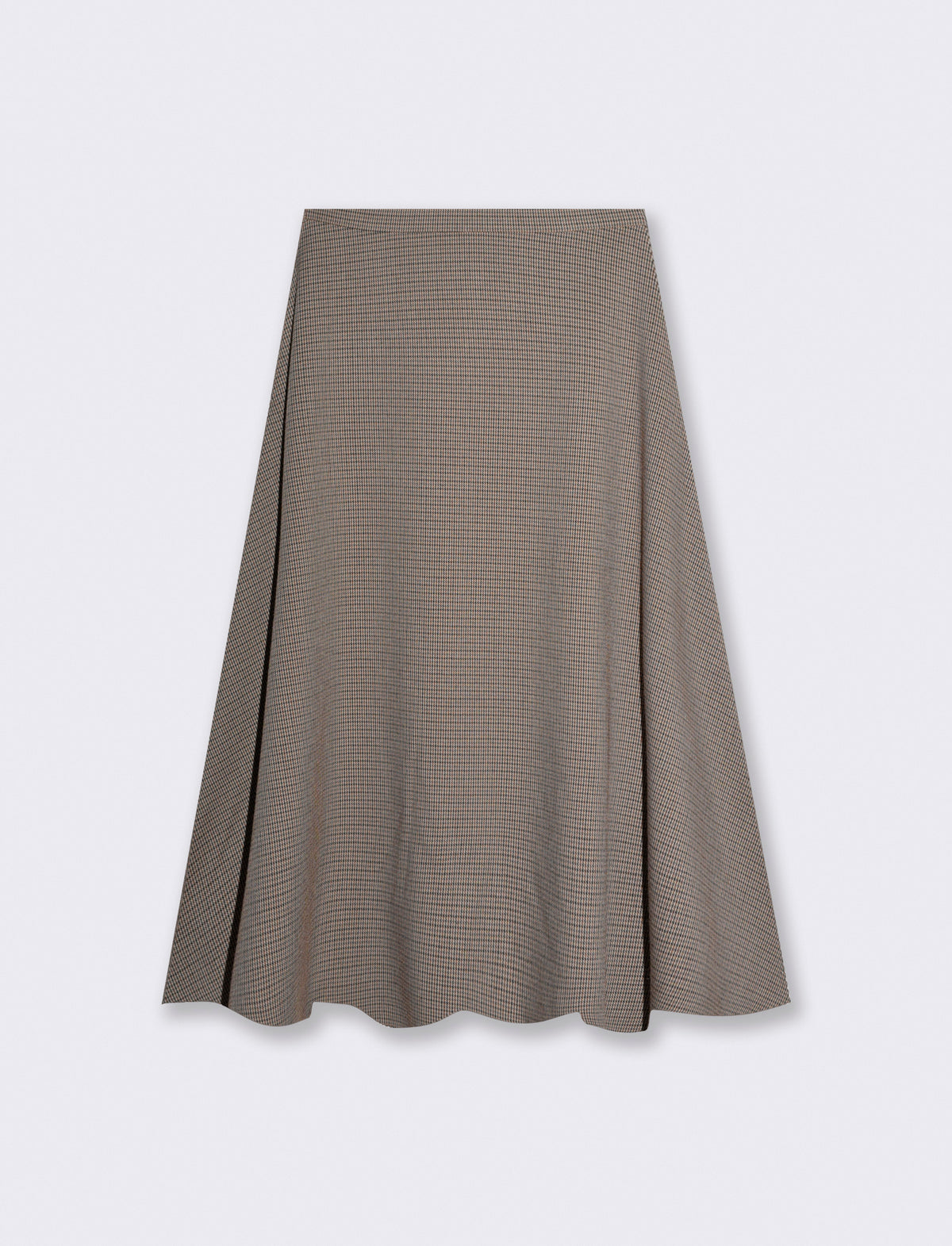 Gonna longuette svasata con zip laterale - var 1