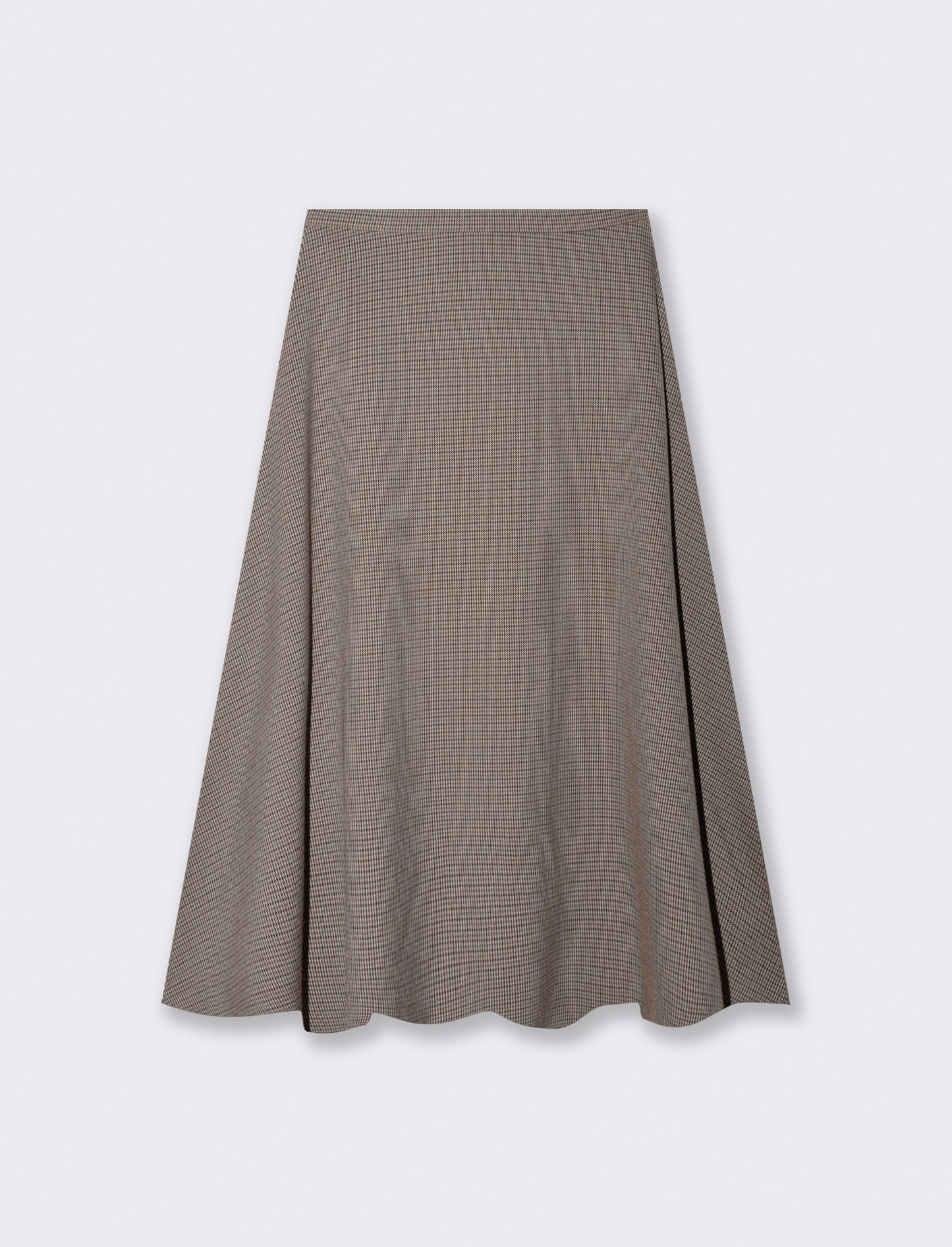 Gonna longuette svasata con zip laterale - var 1