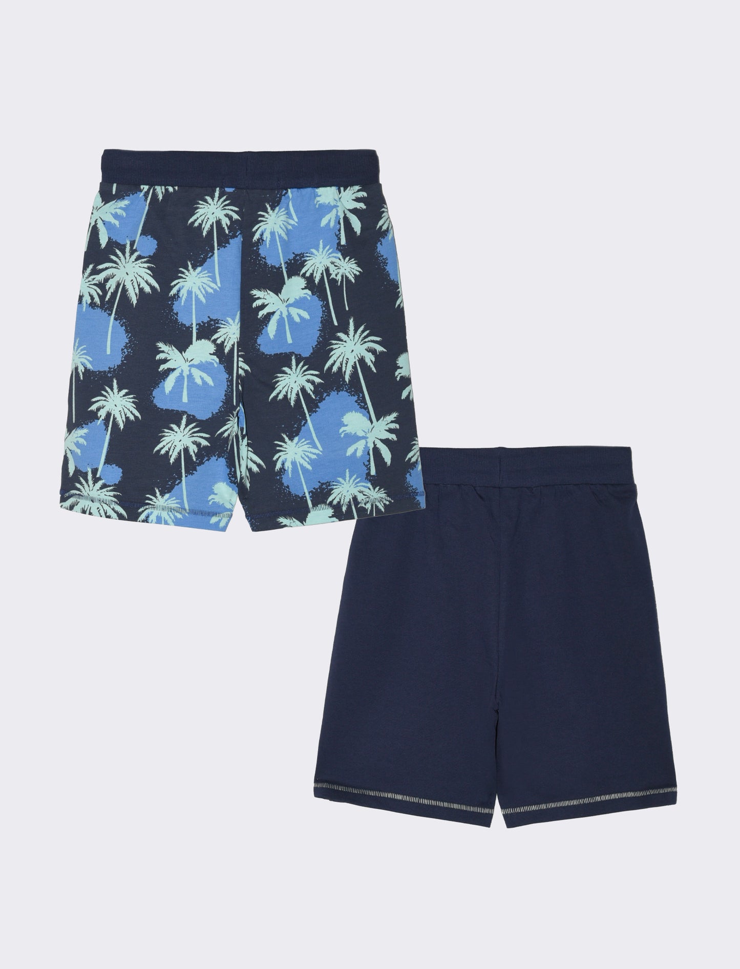 Bermuda 2 pack in felpa da bambino - Blu