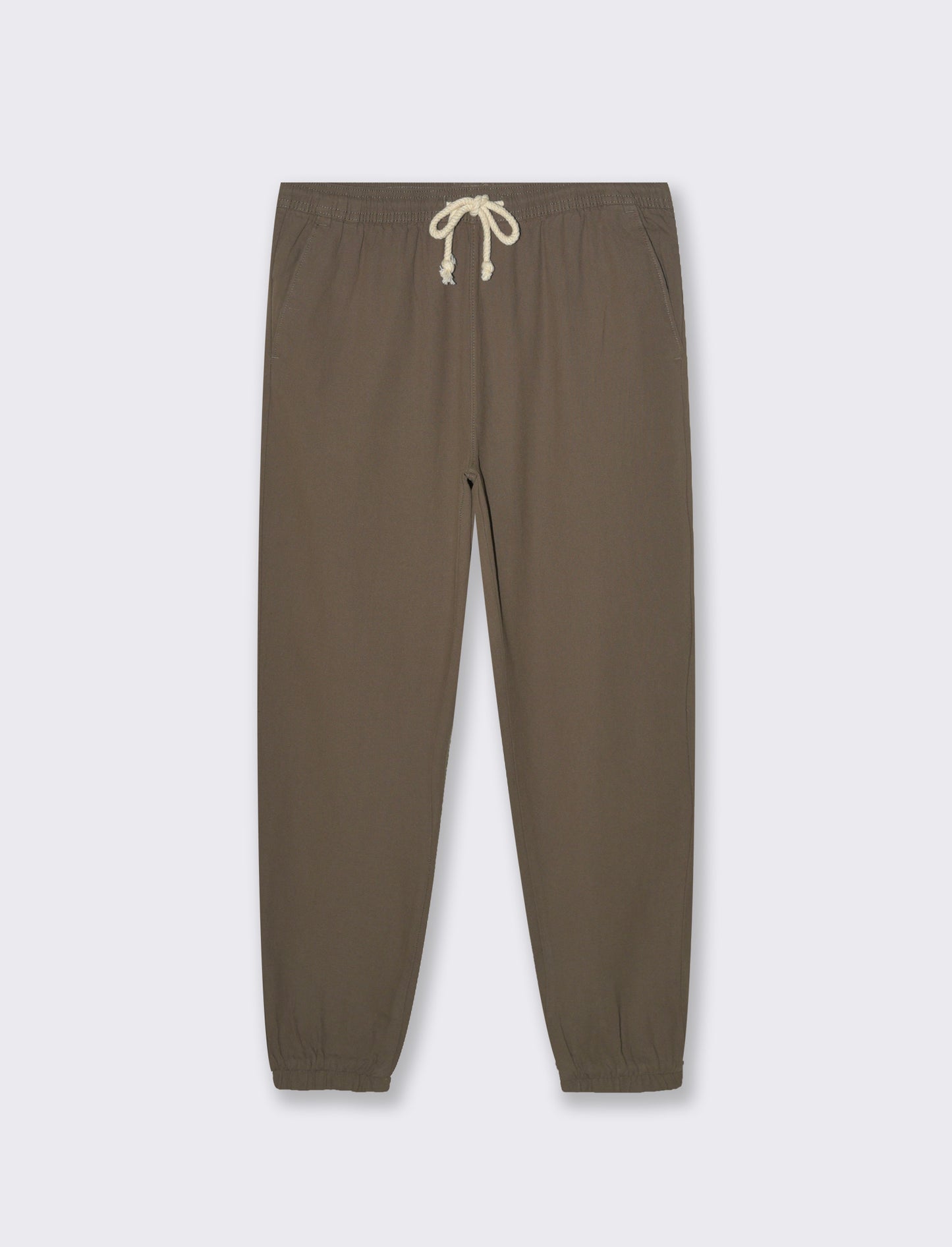 Pantaloni jogger tessuto strutturato da uomo - Verde kaki