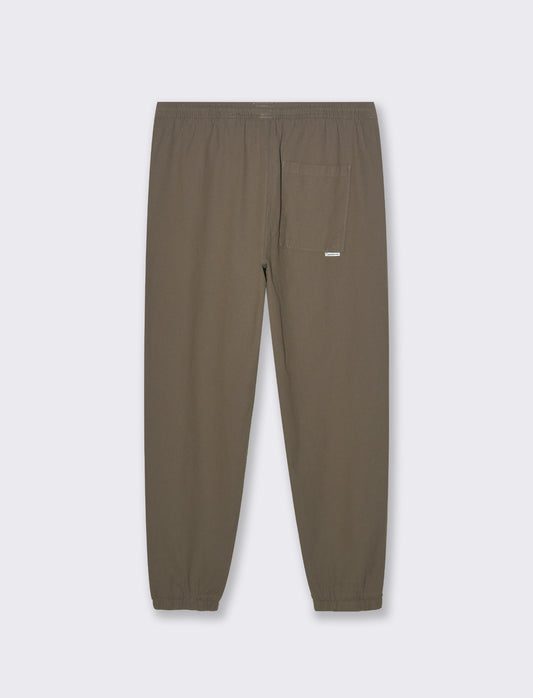 Pantaloni jogger tessuto strutturato da uomo - Verde kaki