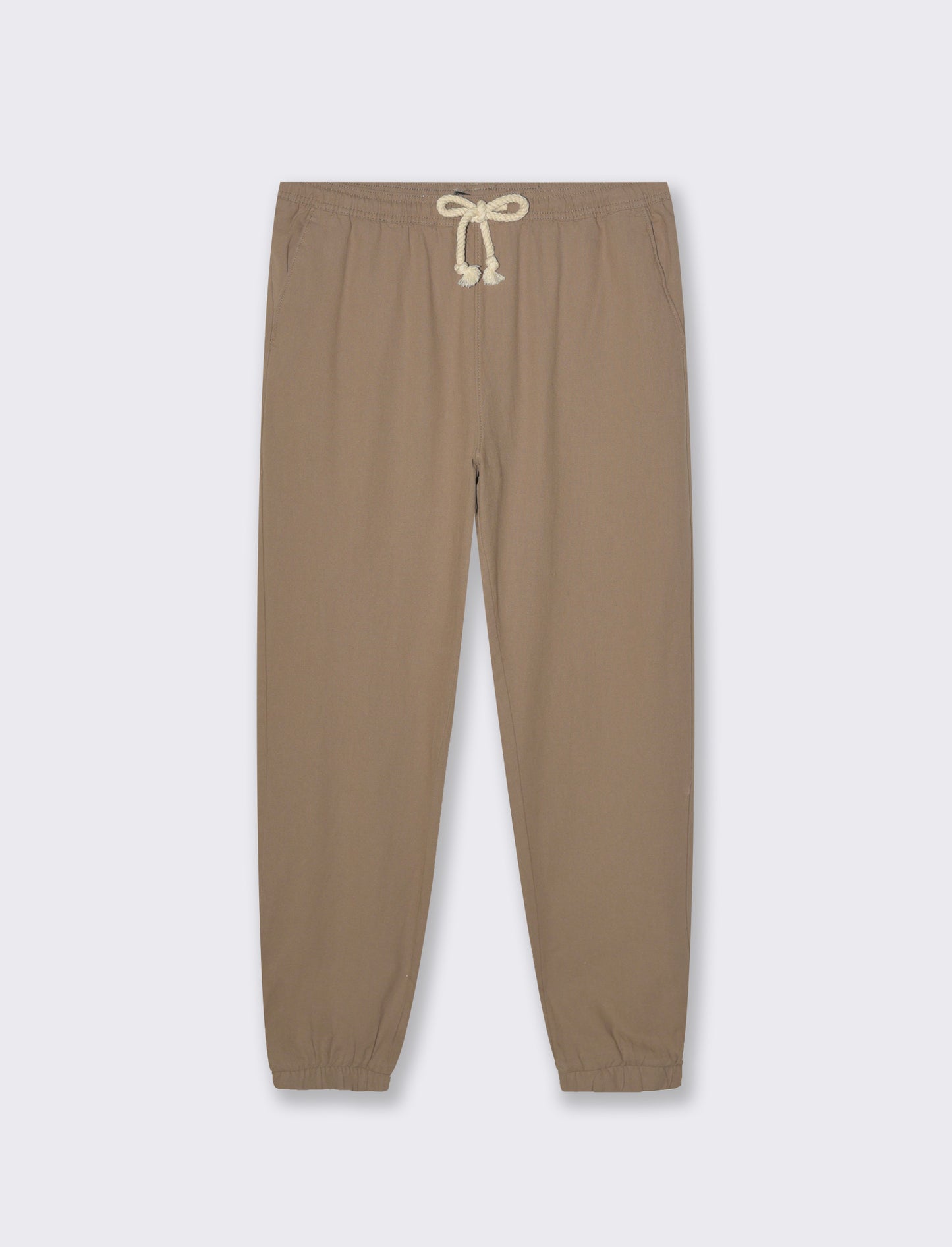 Pantaloni jogger tessuto strutturato da uomo - Grigio tortora