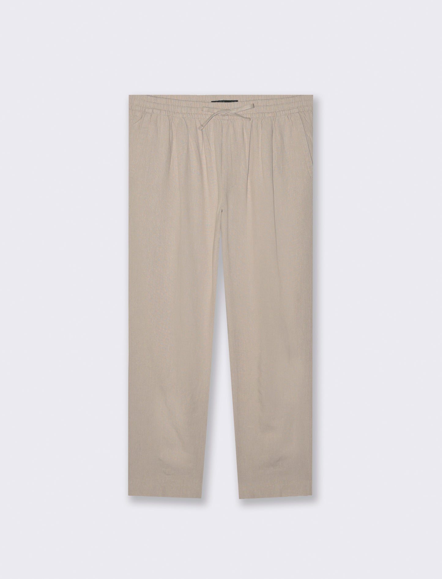 Man's linen blend jogger pants for comfort - Beige