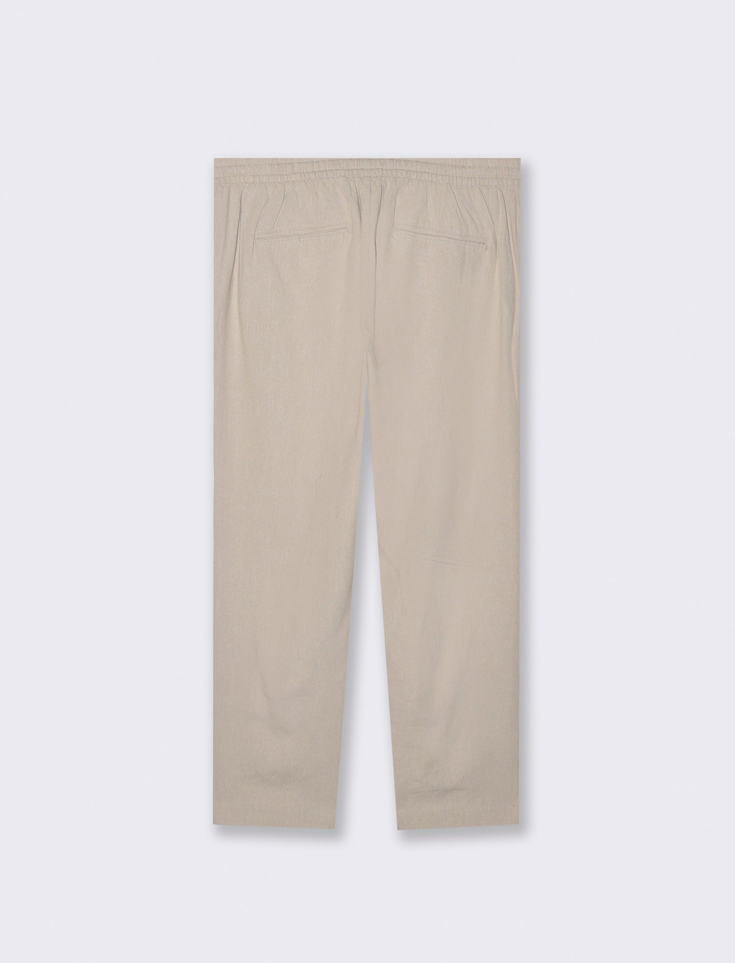 Man's linen blend jogger pants for comfort - Beige