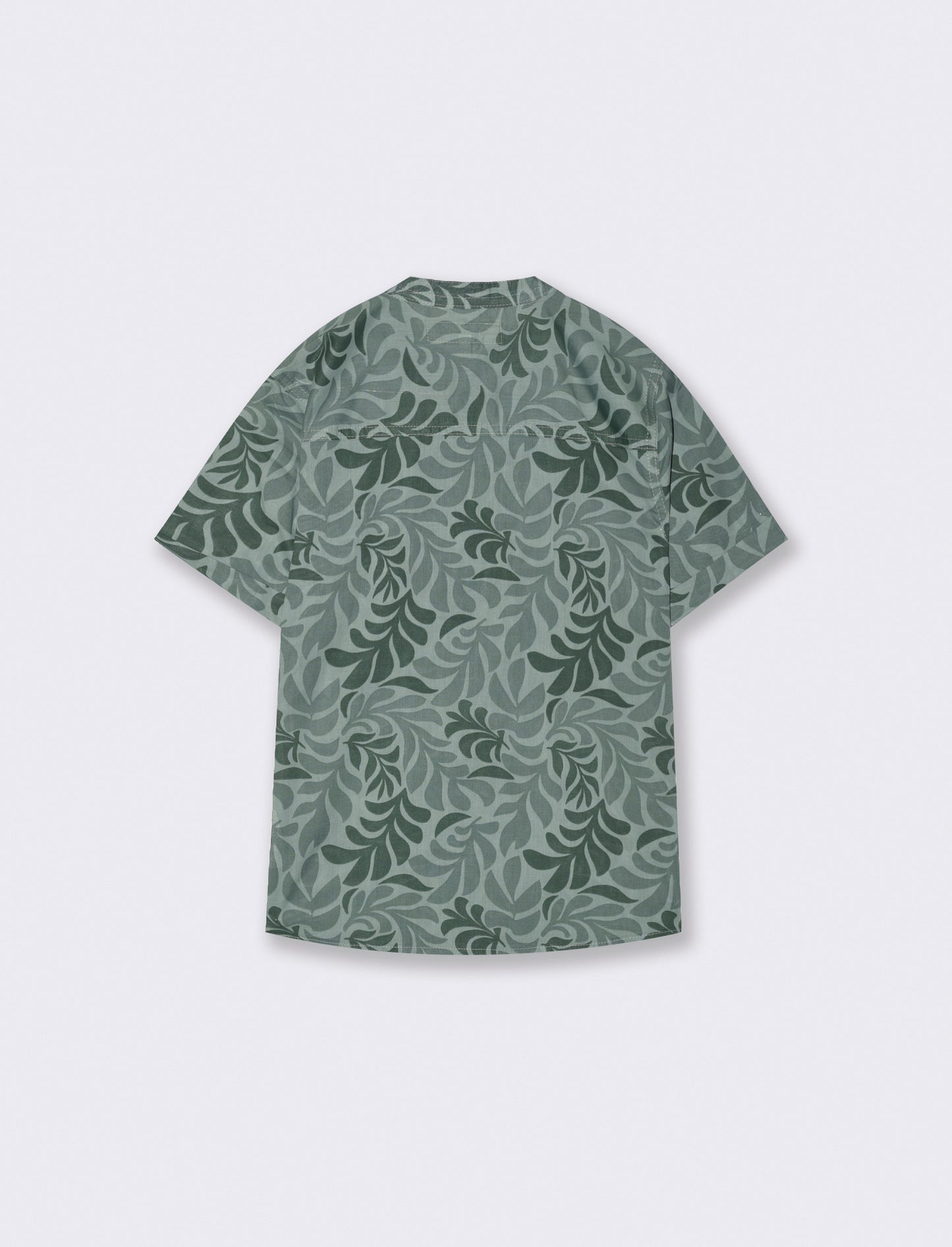 Camicia mezza manica stampata da bambino - Verde
