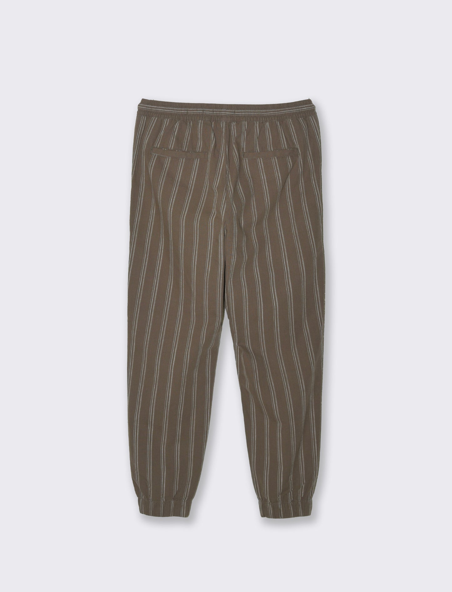 Man's linen effect jogger pants - Green